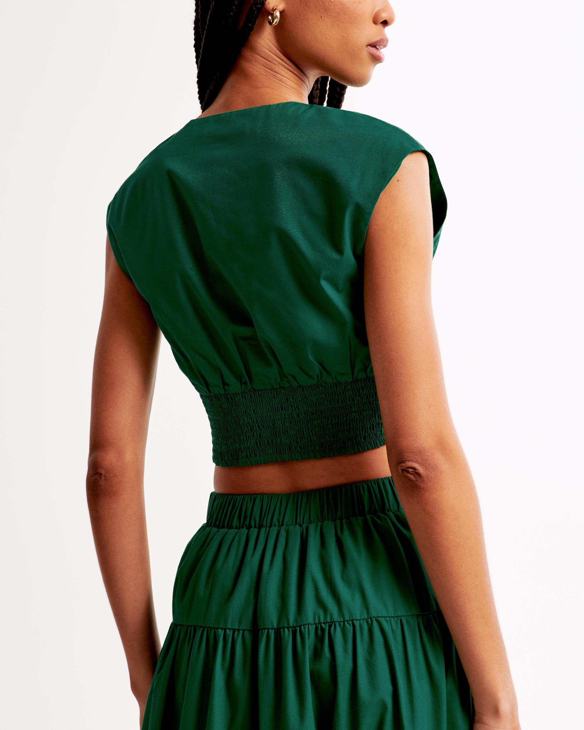 Poplin Plunge Set Top Product Image