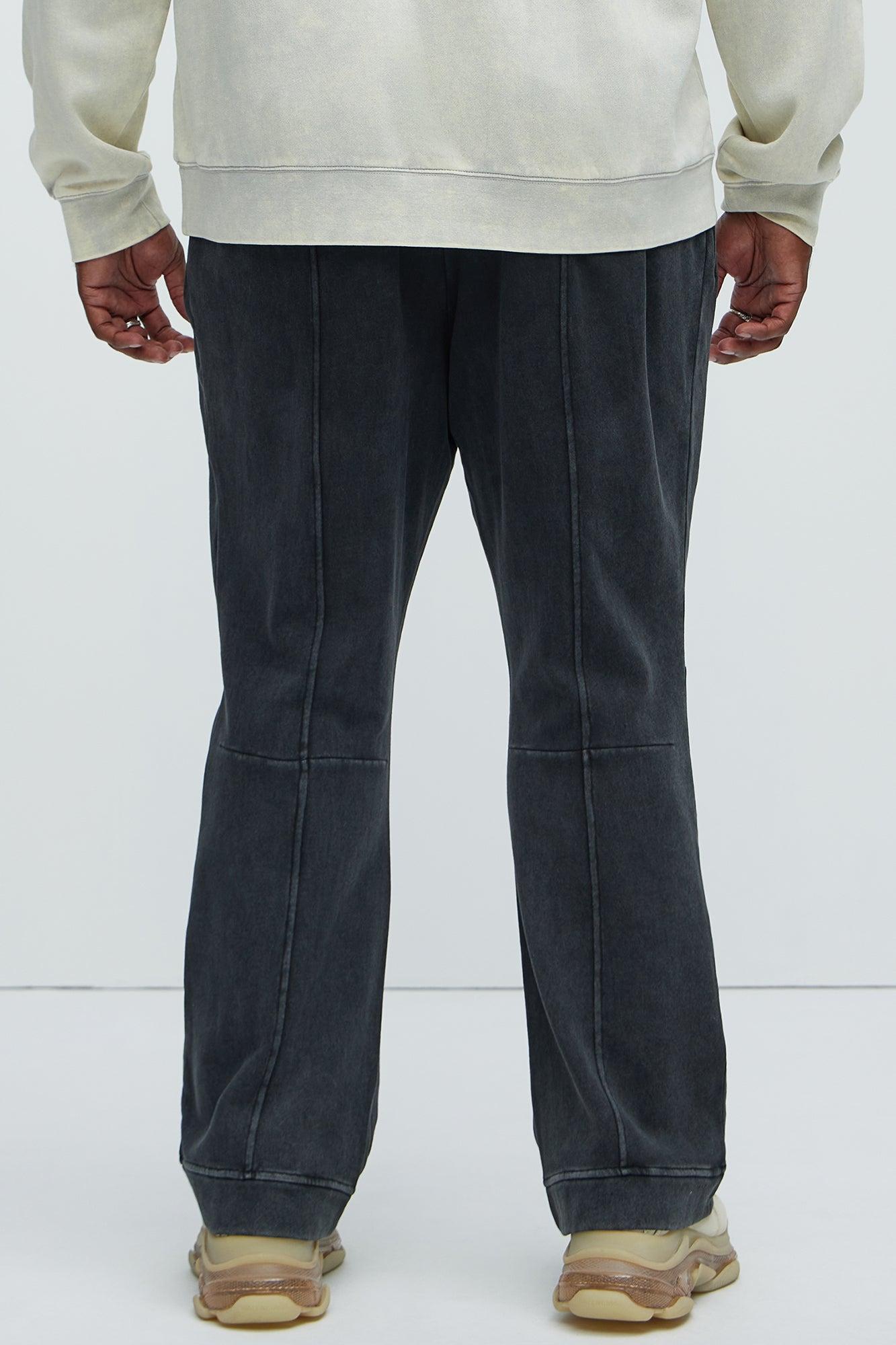 Ian Skinny Flare Sweatpants - Black Product Image