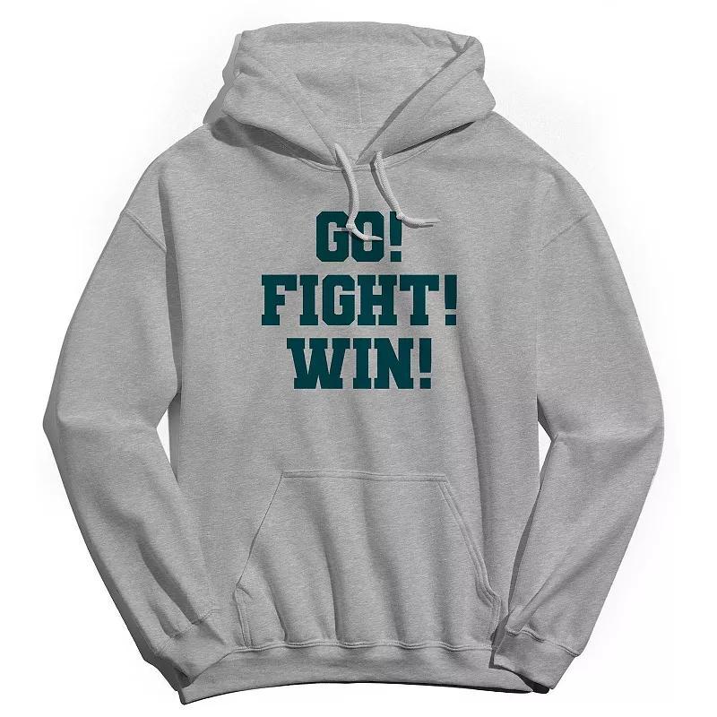 Men's Duke & Sons Go Fight Win Graphic Hoodie, Size: XXL, Gray Green Product Image