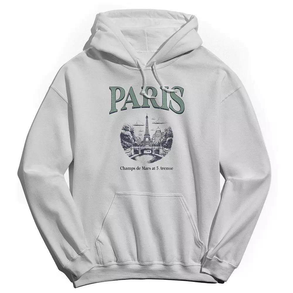 Men's Paris Sage Hoodie, Size: XL, White Product Image