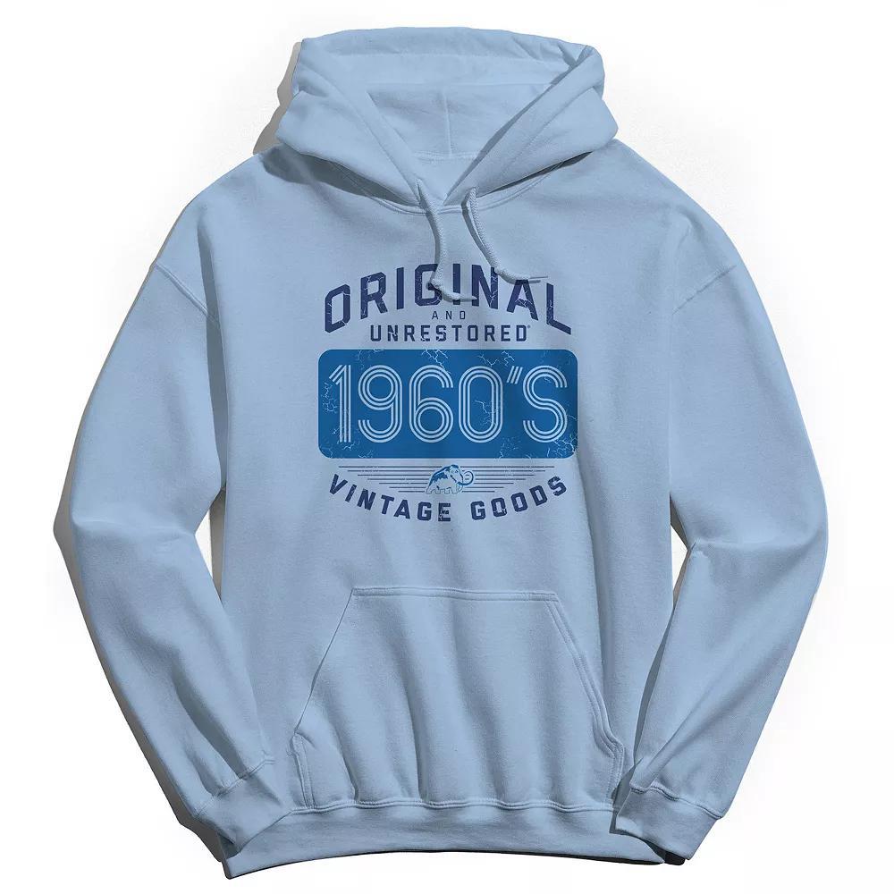 Men's Original & Unrestored Built in The Sixties Graphic Hoodie, Size: XL, Light Blue Product Image