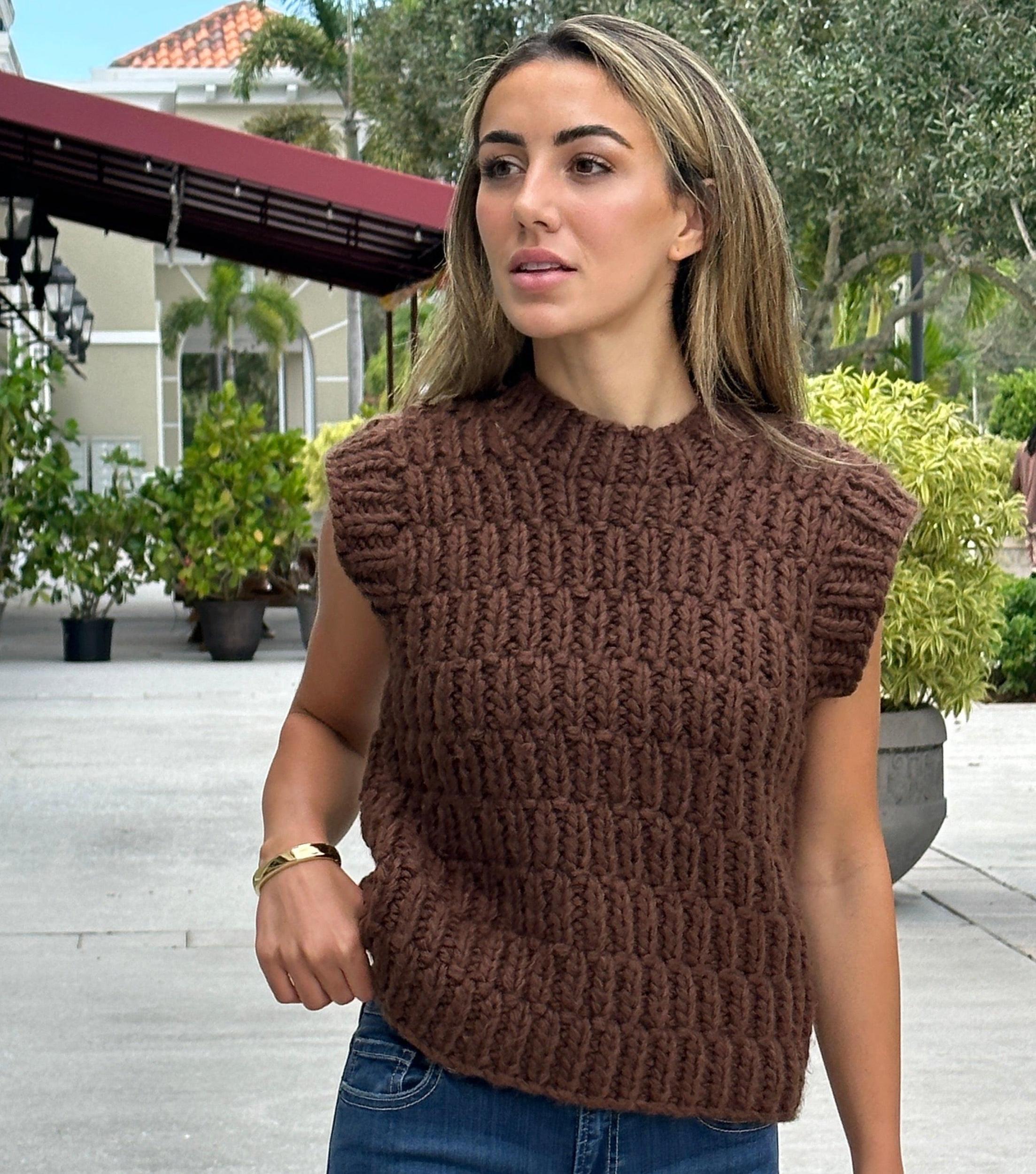 Tina Chunky Knit Vest Product Image