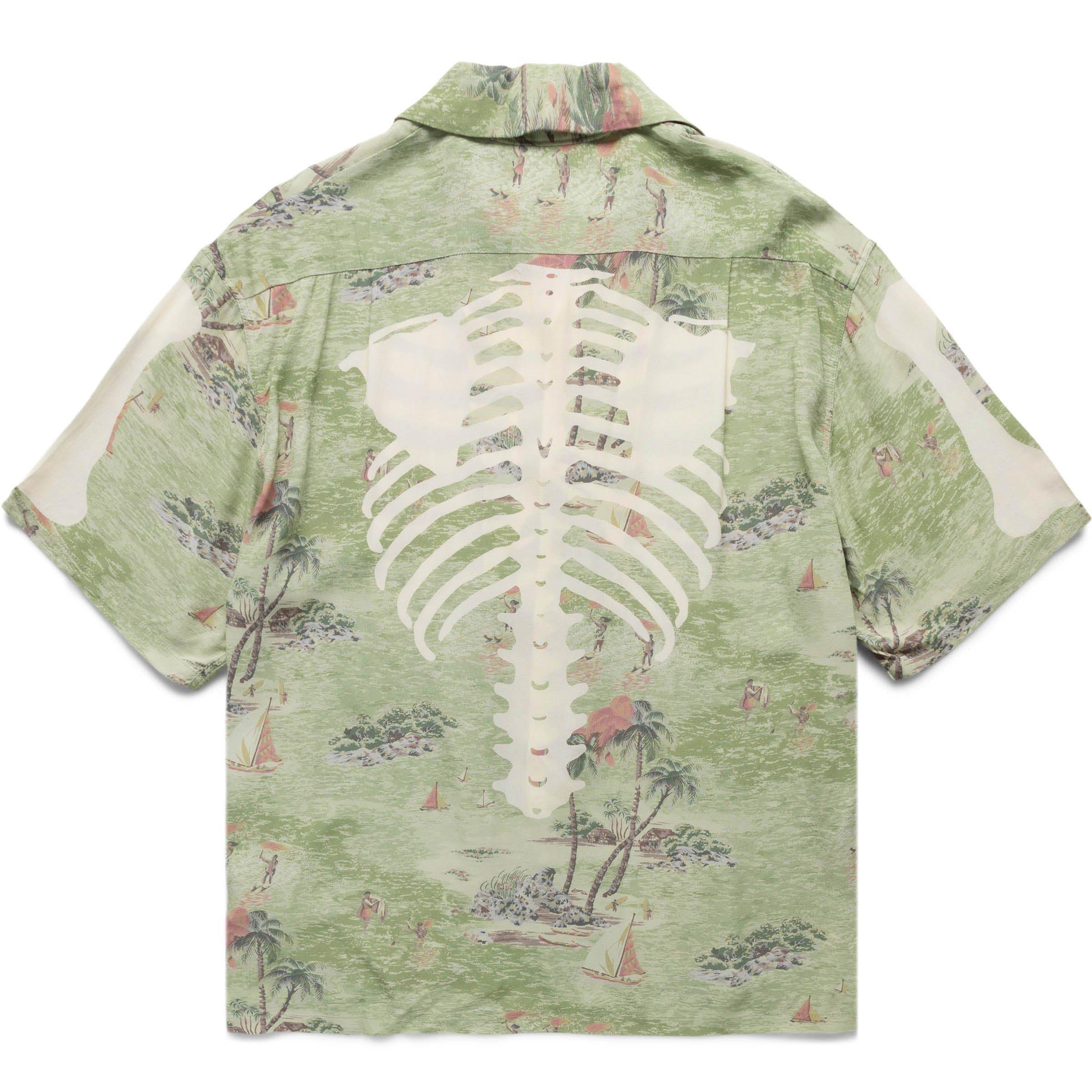 RAYON KAMEKAMA BONE ALOHA SHIRT Male Product Image