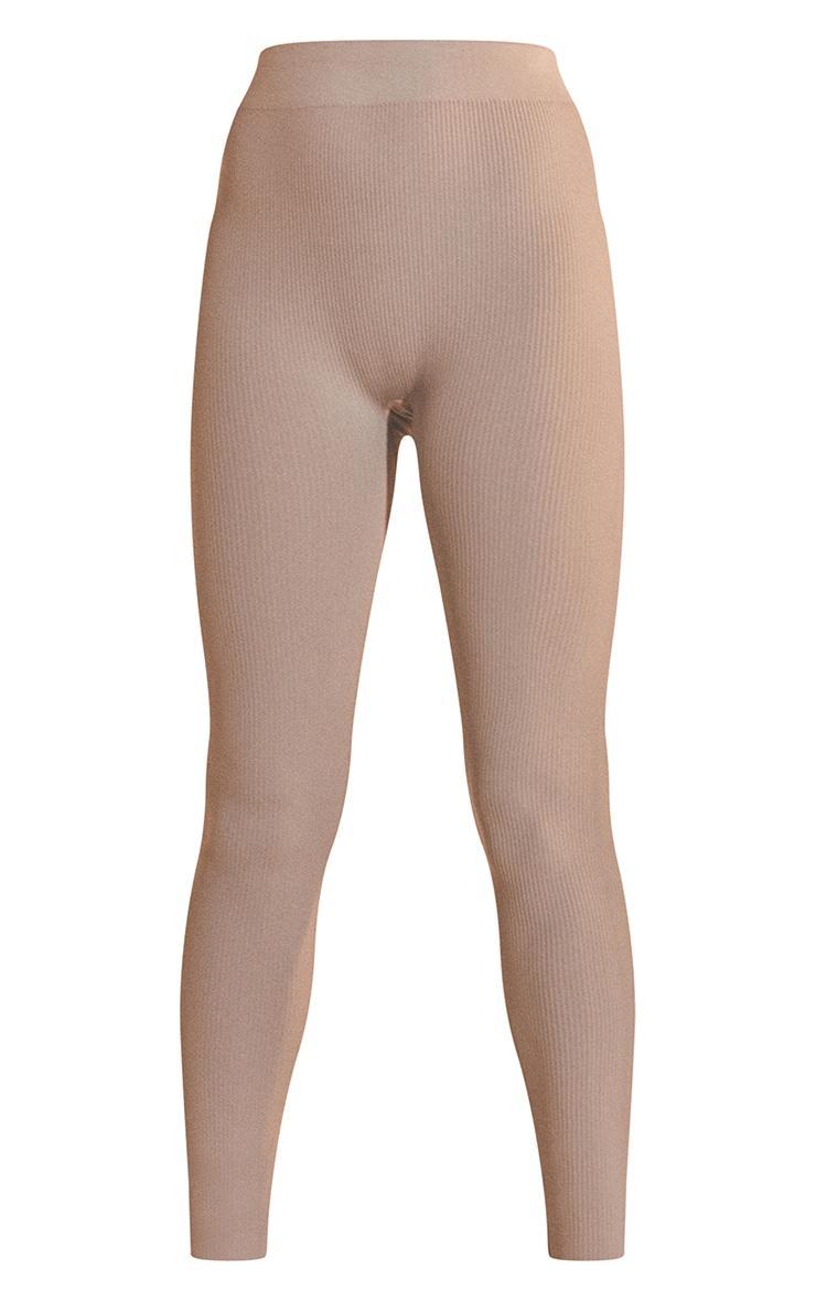 Stone Structured Snatched Rib Leggings Product Image