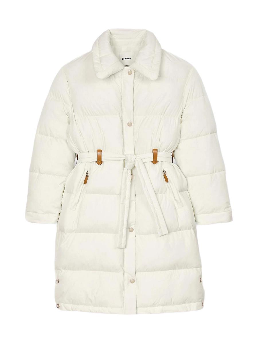 Womens Quilted Mid Length Puffer Jacket Product Image