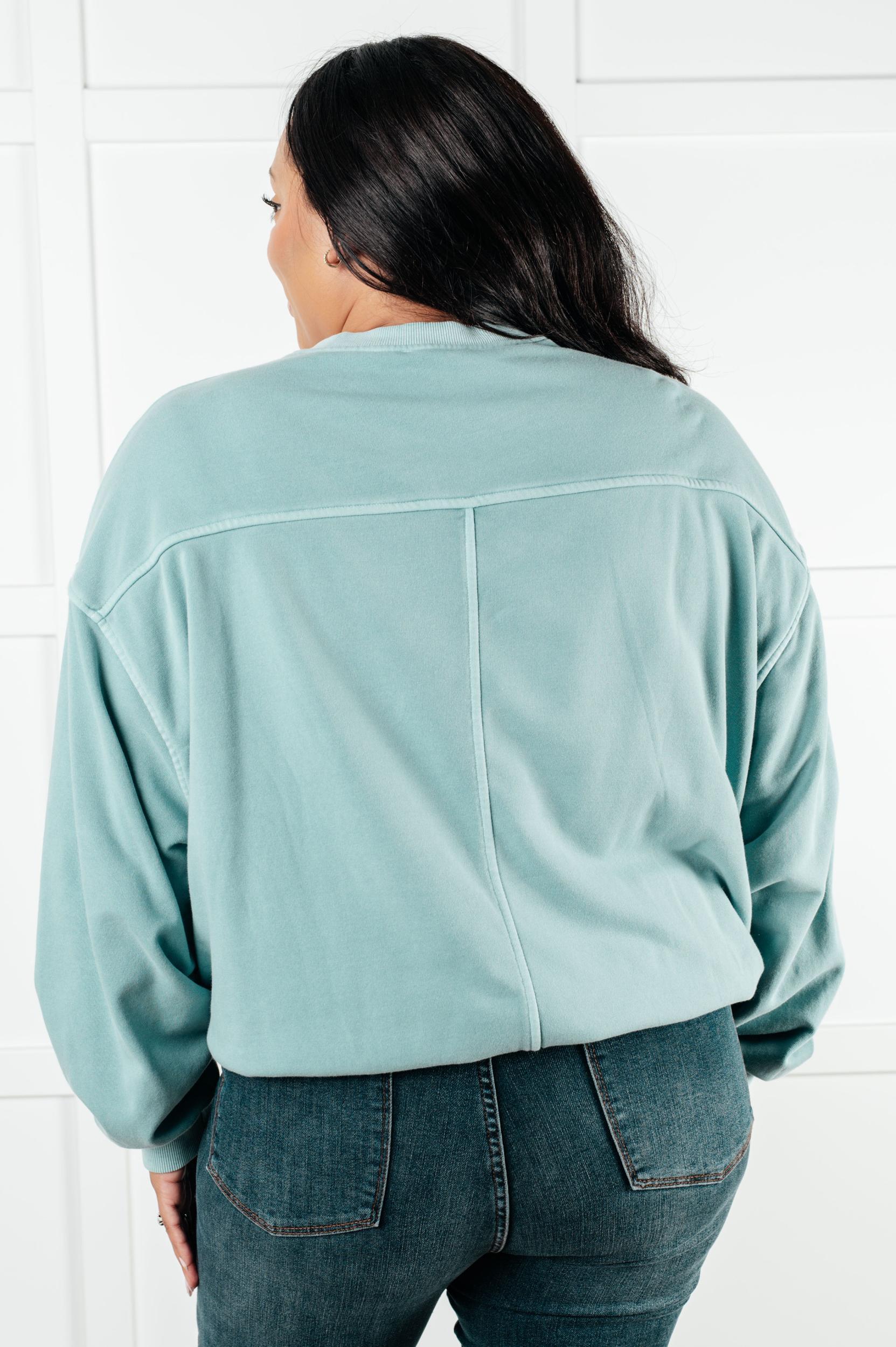 Beyond the Basics Pullover in Blue Grey (Online Exclusive) Product Image