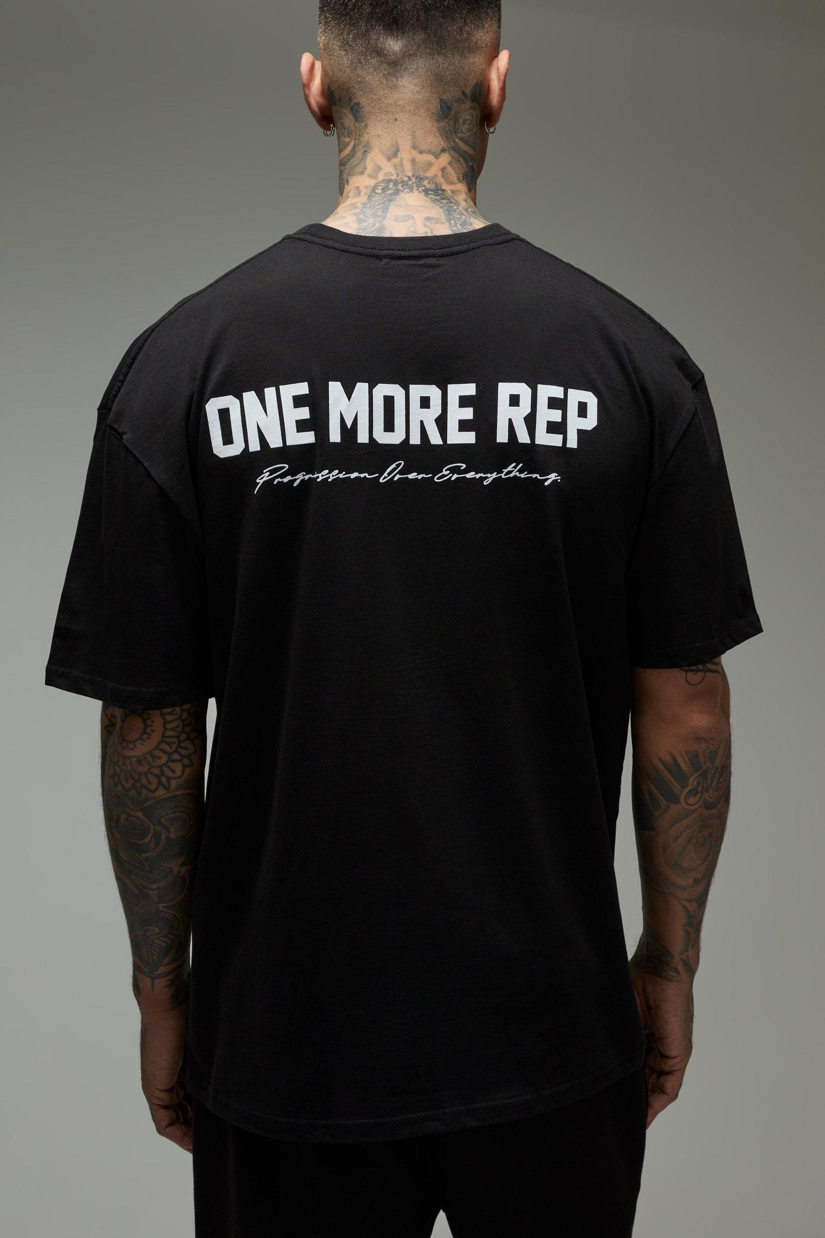Tall MAN Active One More Rep Oversized T-Shirt | boohooMAN USA Product Image