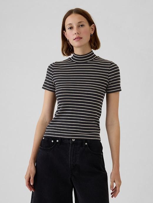 Modern Rib Mockneck T-Shirt Product Image