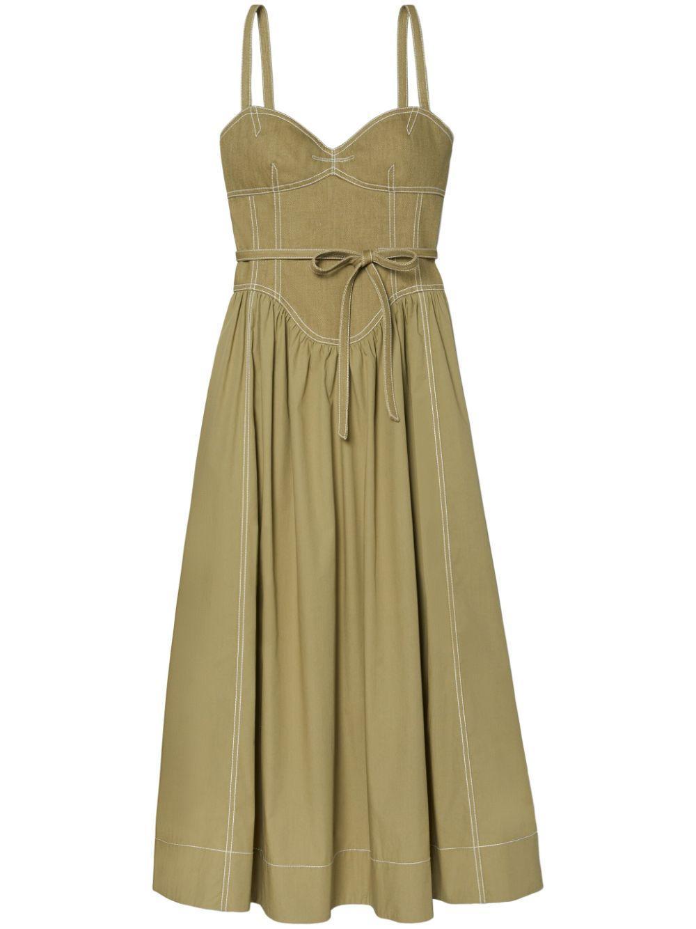 twill midi dress Product Image