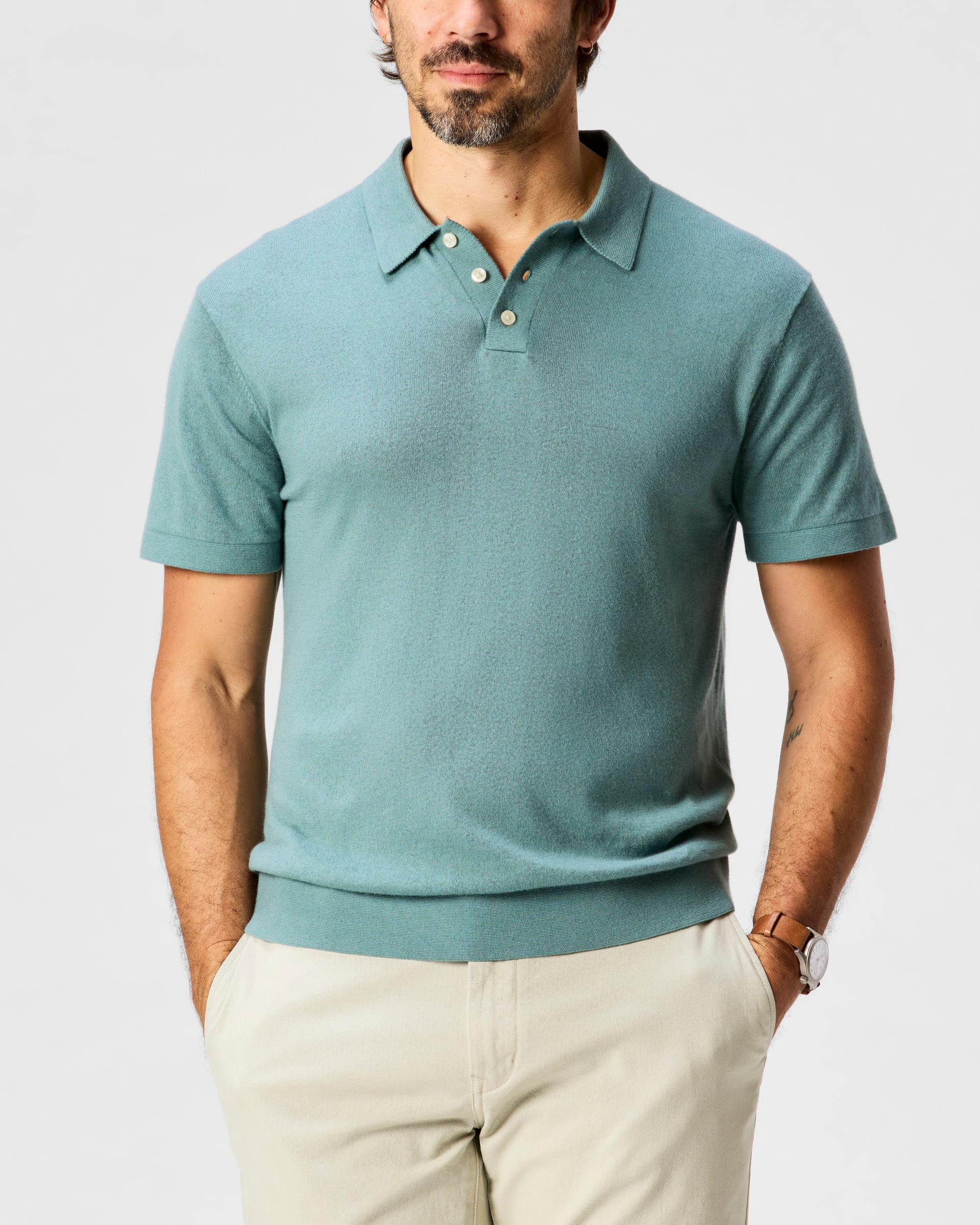 Cotton Cashmere Sweater Polo Product Image