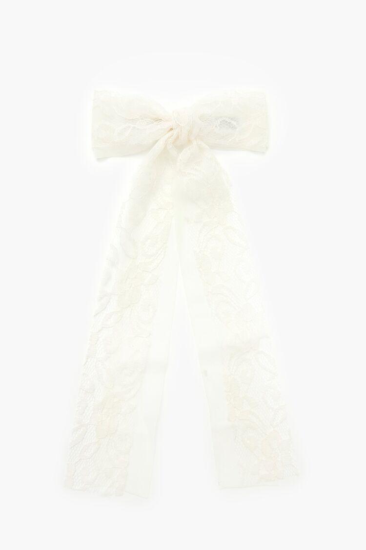 Oversized Lace Bow Hair Barrette | Forever 21 Product Image