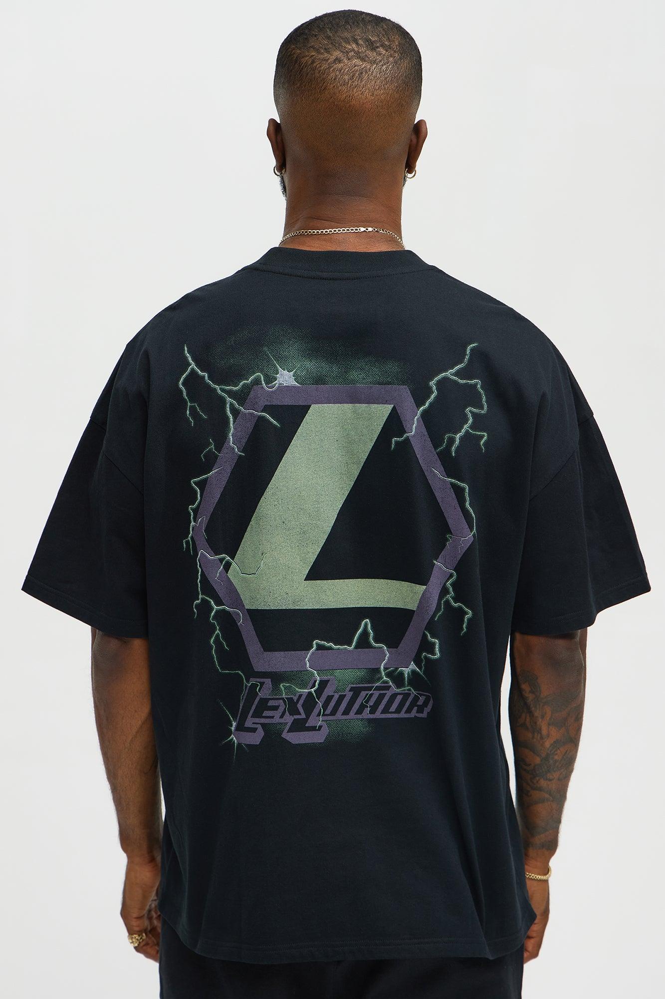 Superman Lex Luthor Oversized Short Sleeve Tee - Black Product Image