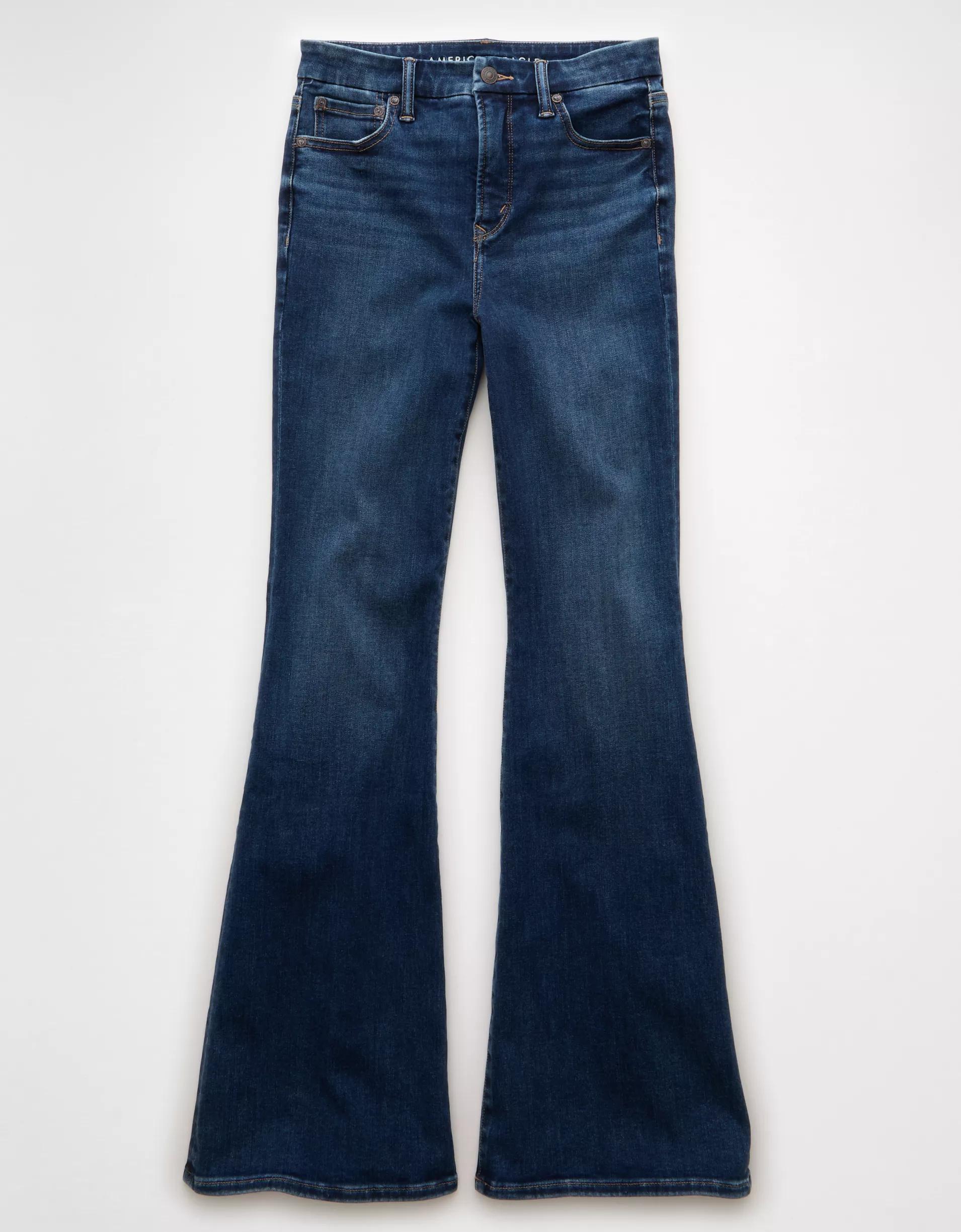 AE Luxe Super High-Waisted Flare Jean Product Image