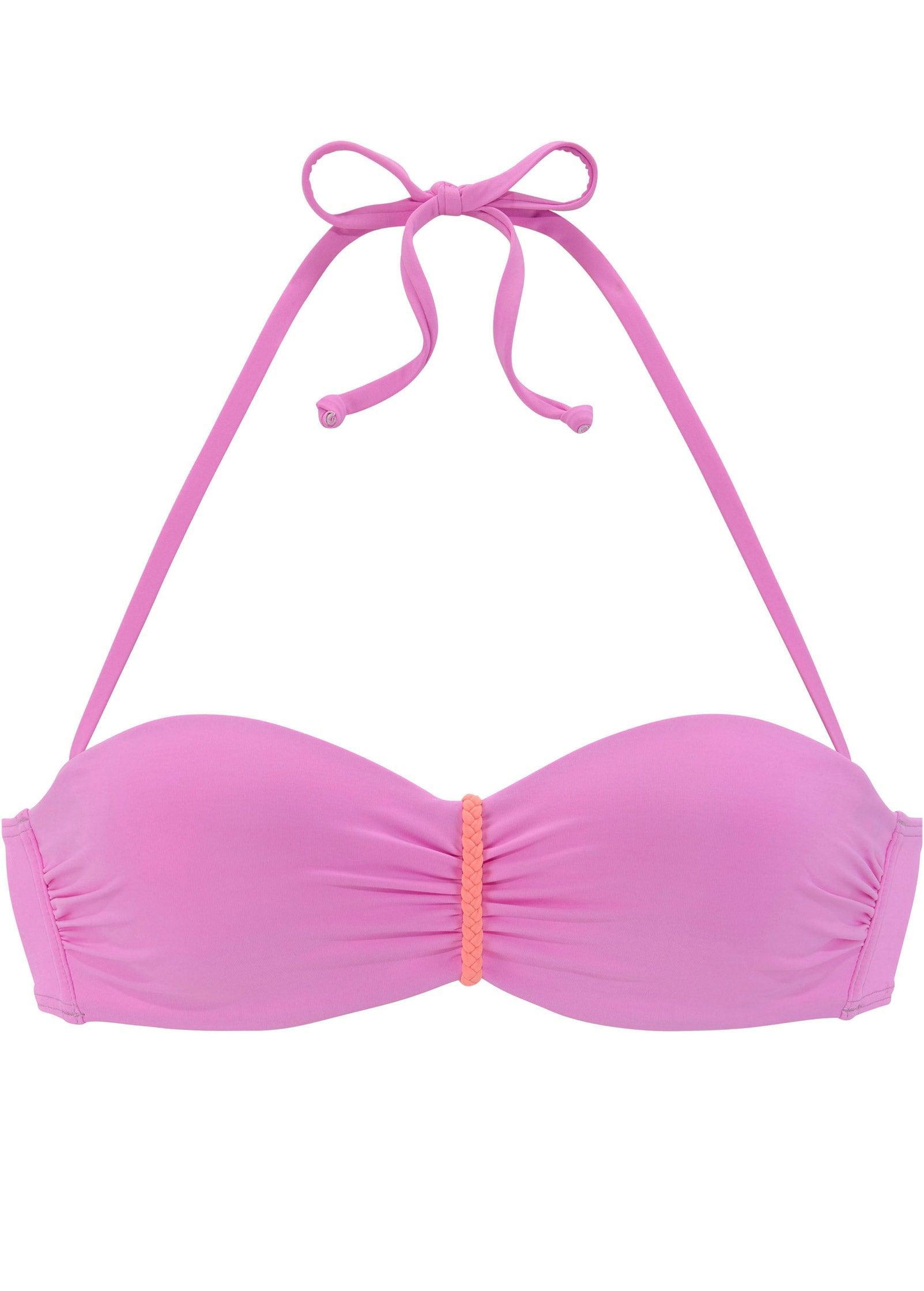 Bandeau Bikini Top - Crush & Blush Product Image