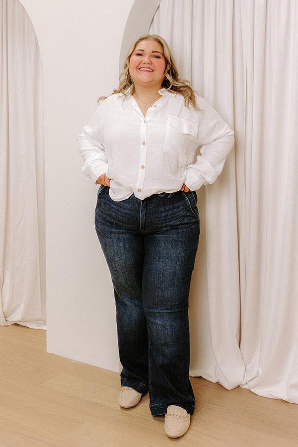 JUDY BLUE Alana High Waist Wide Leg Jean Curves Product Image