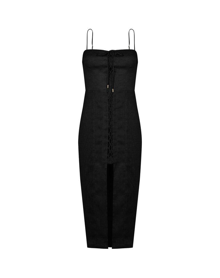 Rubia Midi Dress - Black Product Image