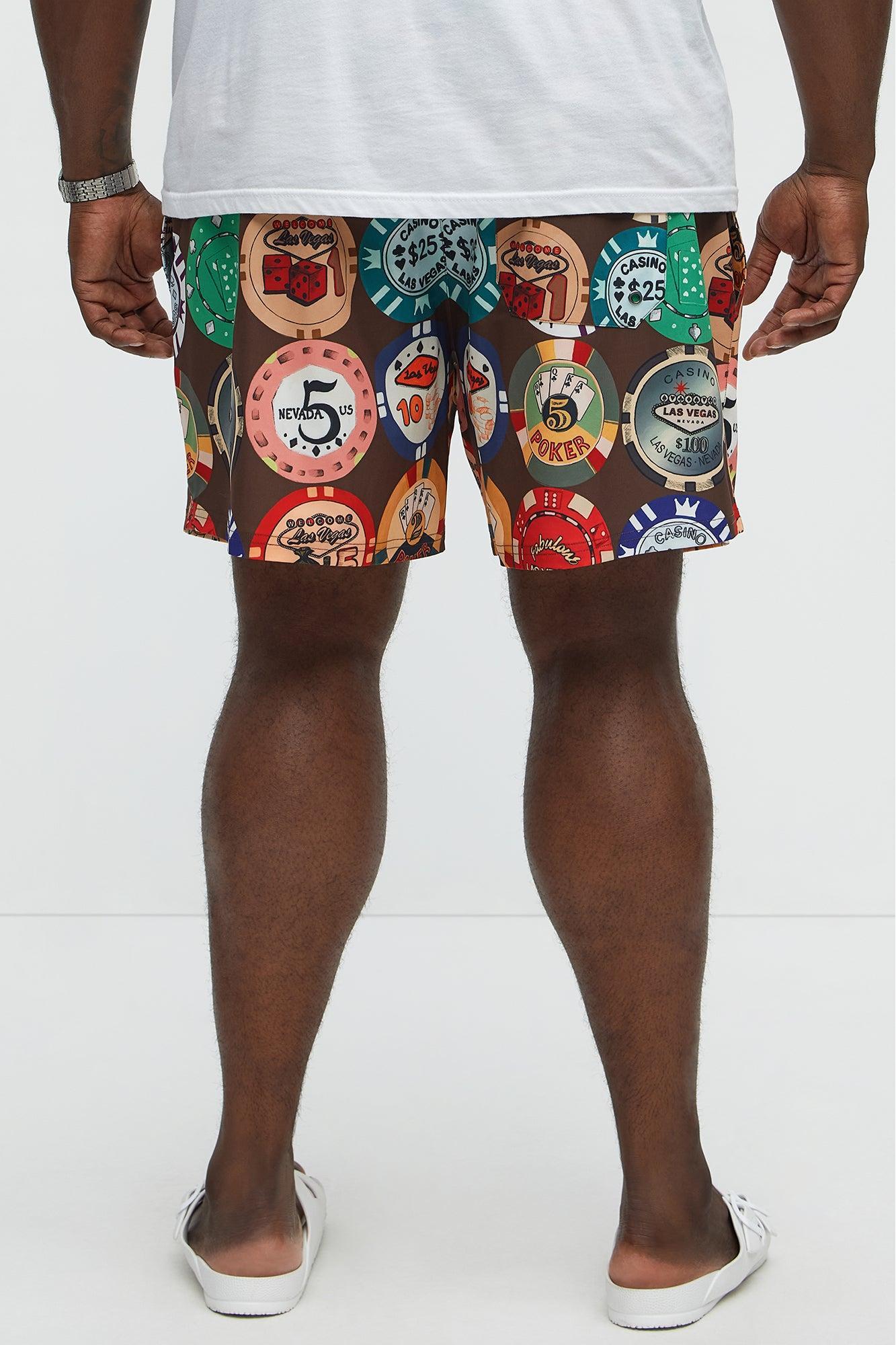 Lucky Hand Swim Mid Trunk - Multi Color Product Image