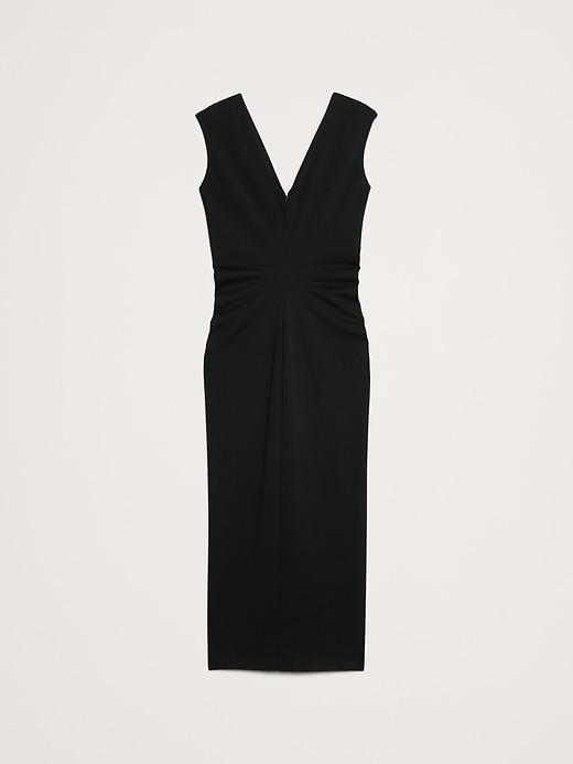Lightweight Ponte Bias-Cut Maxi Dress Product Image