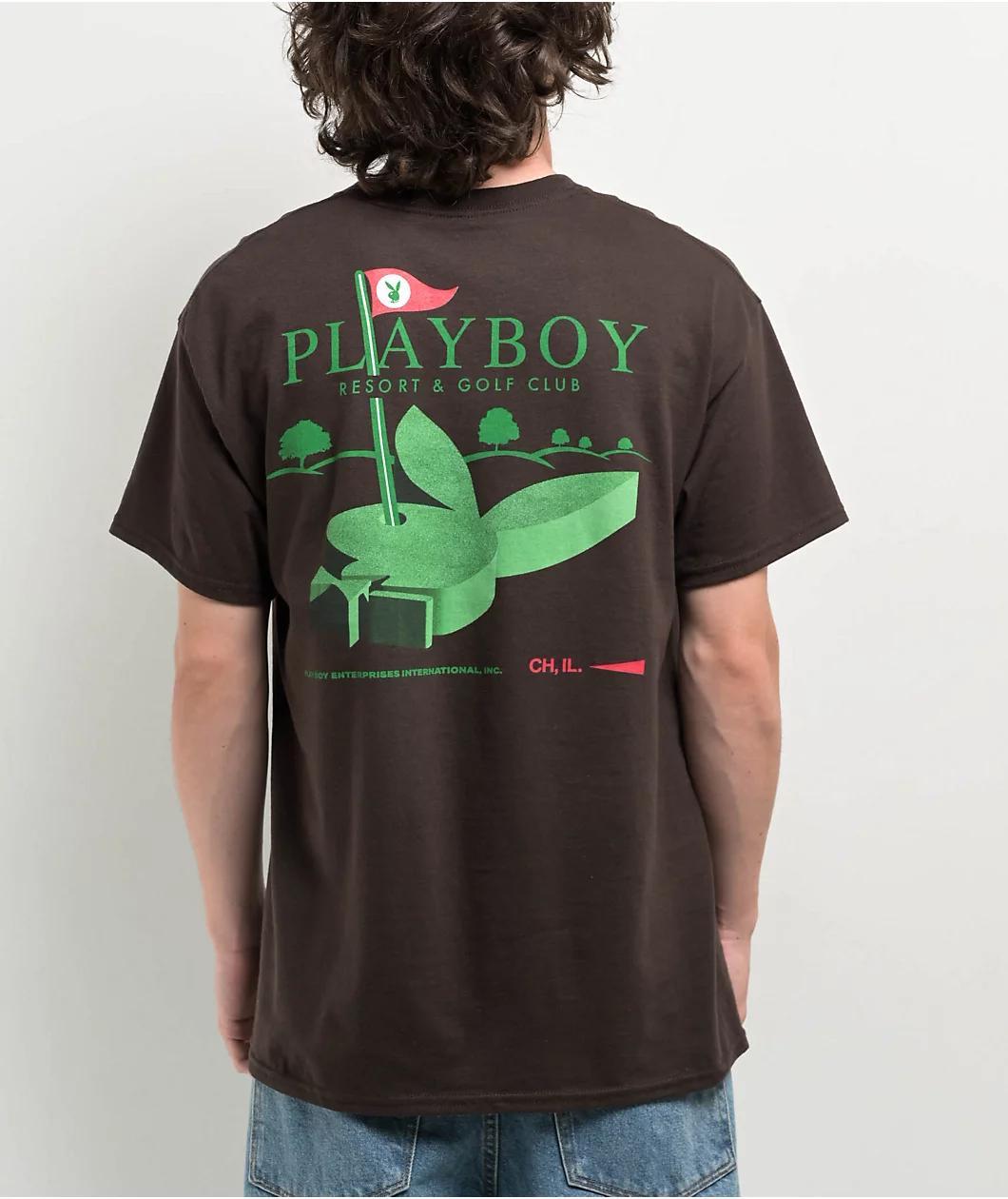 Color Bars x Playboy Bunny Hills Brown T-Shirt Product Image