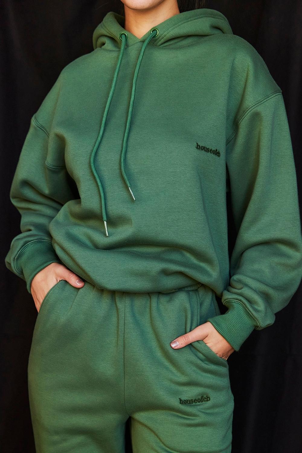 Halo  moss oversized hoodie Product Image