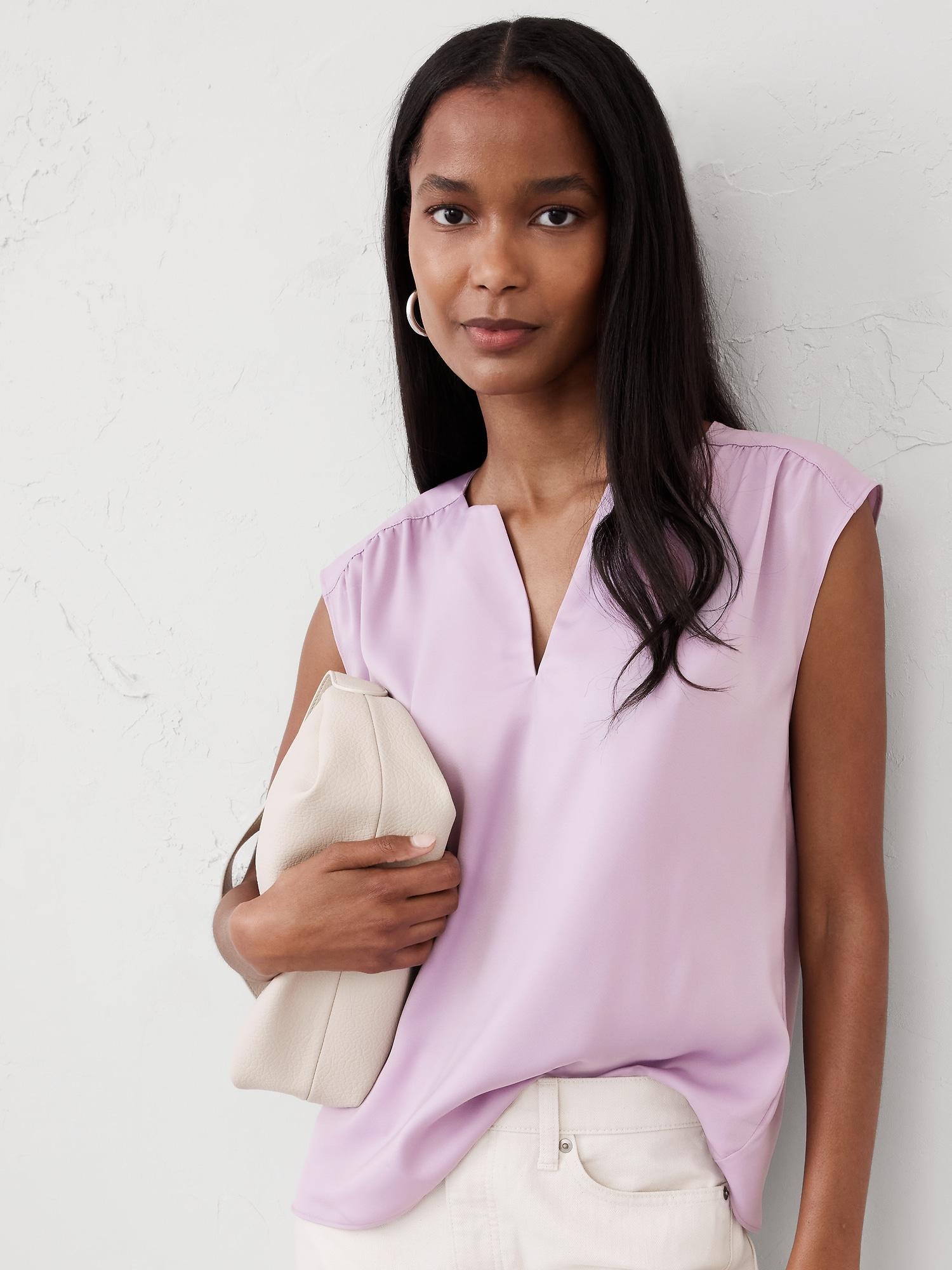 Cap-Sleeve Blouse Product Image