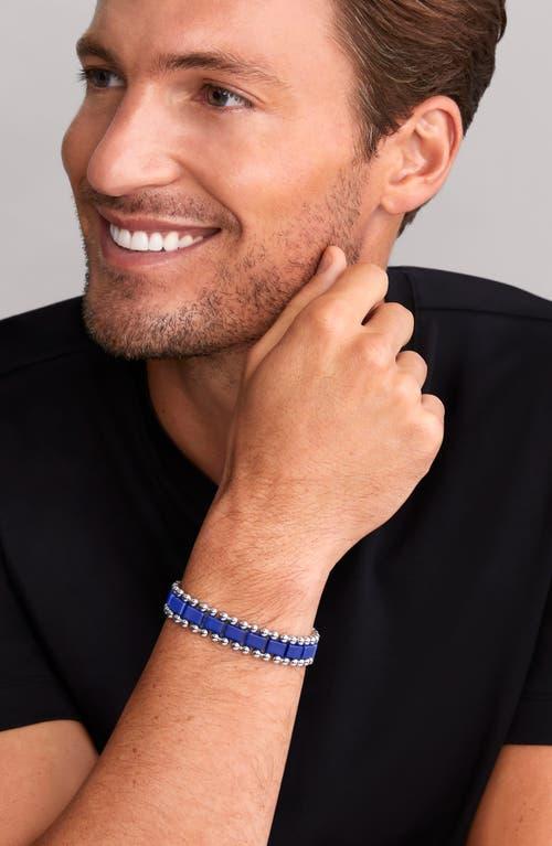 LAGOS Men's Anthem Ceramic Link Bracelet in Ultramarine at Nordstrom, Size 8 Product Image