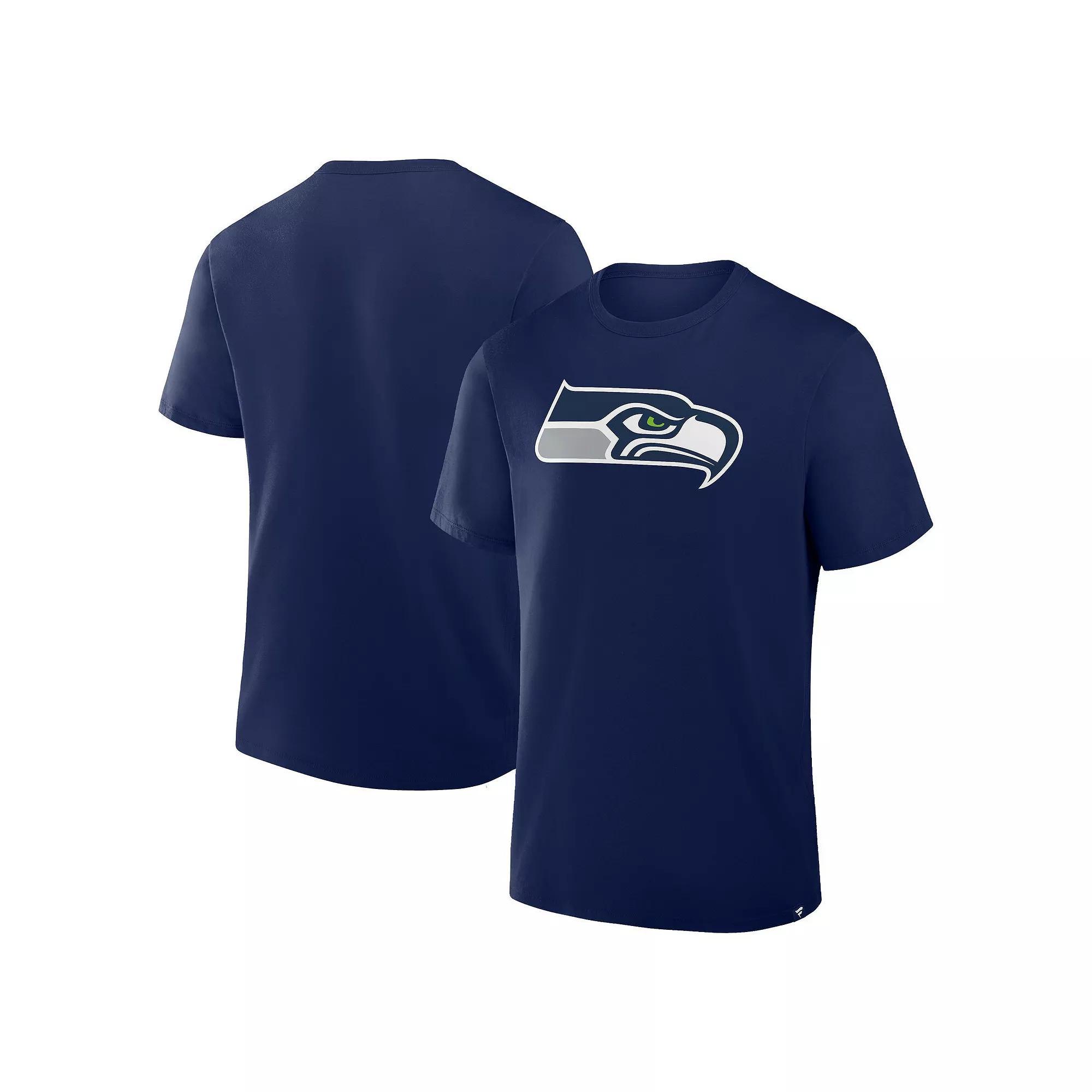 Men's Fanatics  Navy Seattle Seahawks Legacy Cotton T-Shirt, Size: XL, Blue Product Image