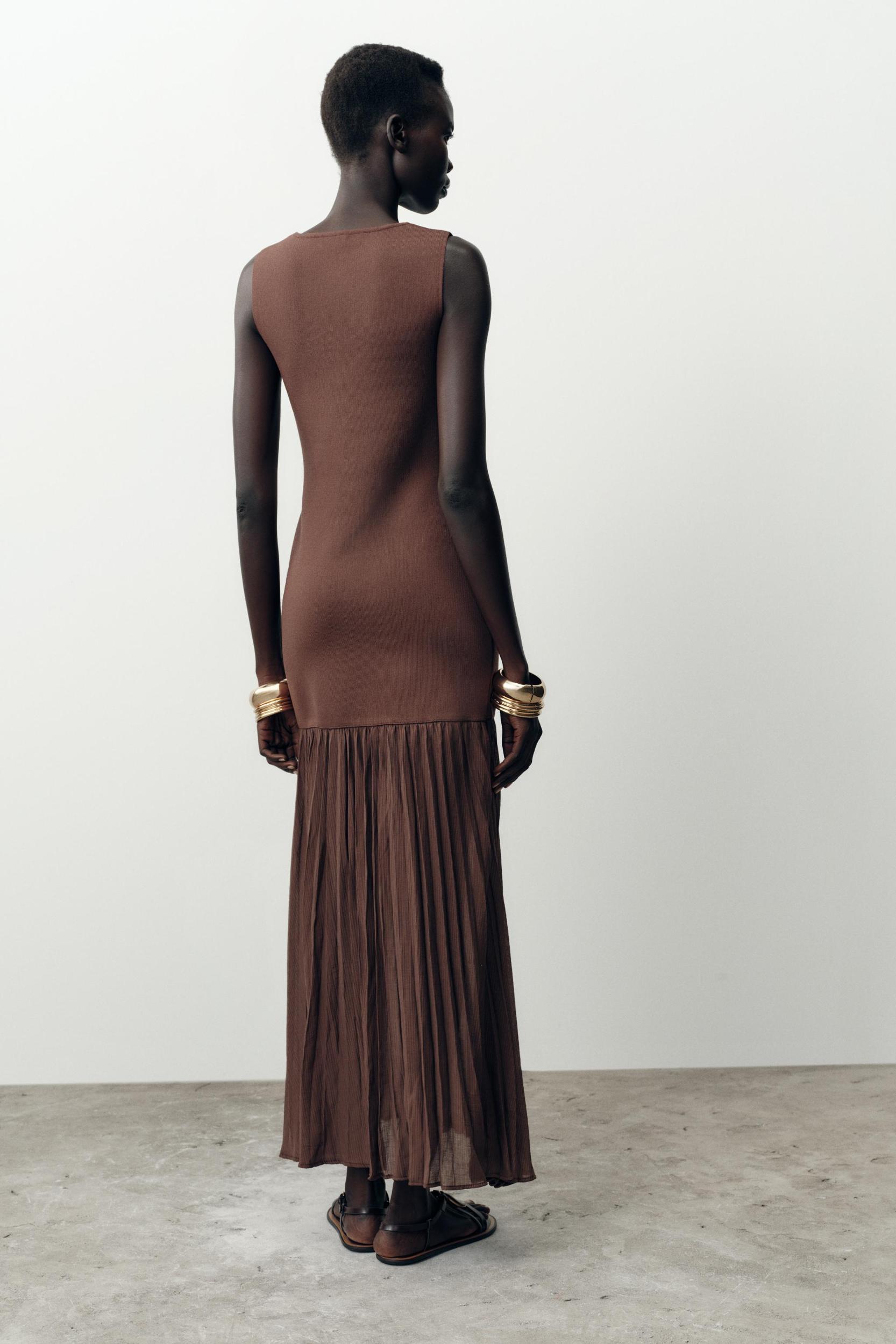 COMBINATION KNIT DRESS Product Image