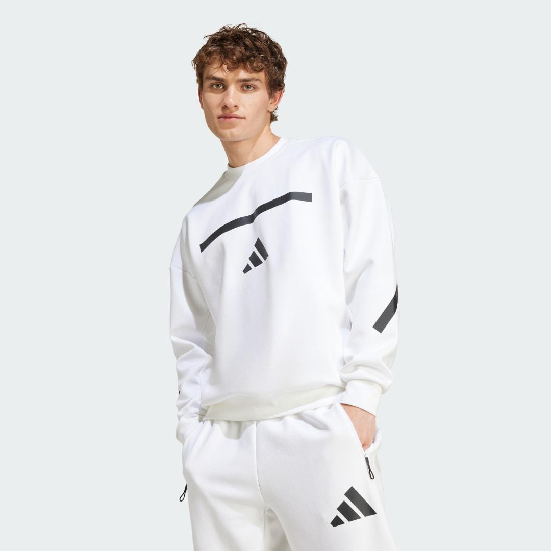 adidas New adidas Z.N.E. Sweatshirt Black XL Mens Product Image