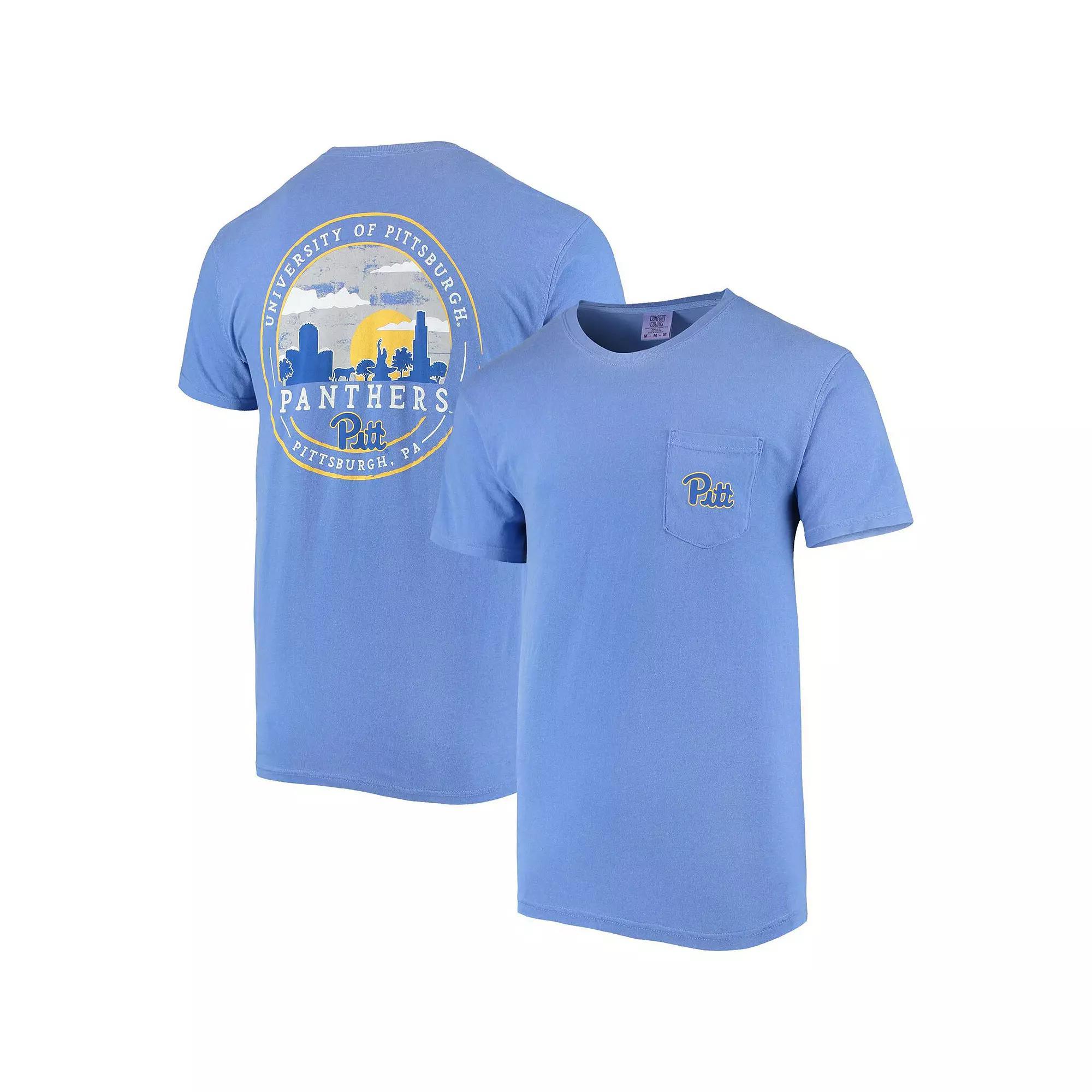 Men's Royal Pitt Panthers Circle Campus Scene T-Shirt, Size: XL, Blue Product Image