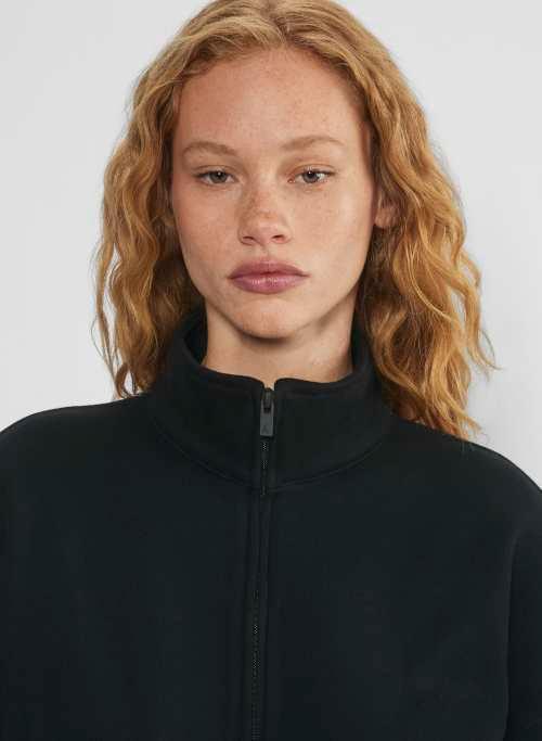 cozy fleece mega mockneck zip-up Product Image