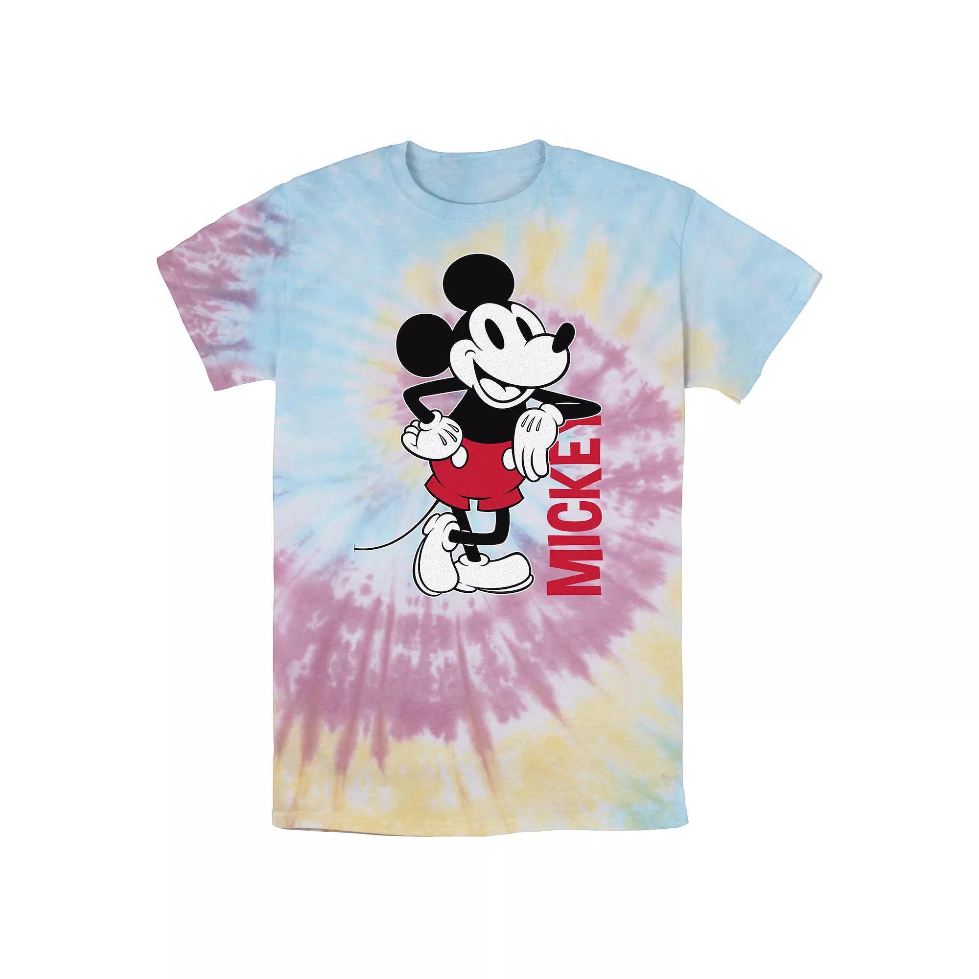Mens Disney Mickey Mouse Vintage Mickey Outline Wash Tee Product Image