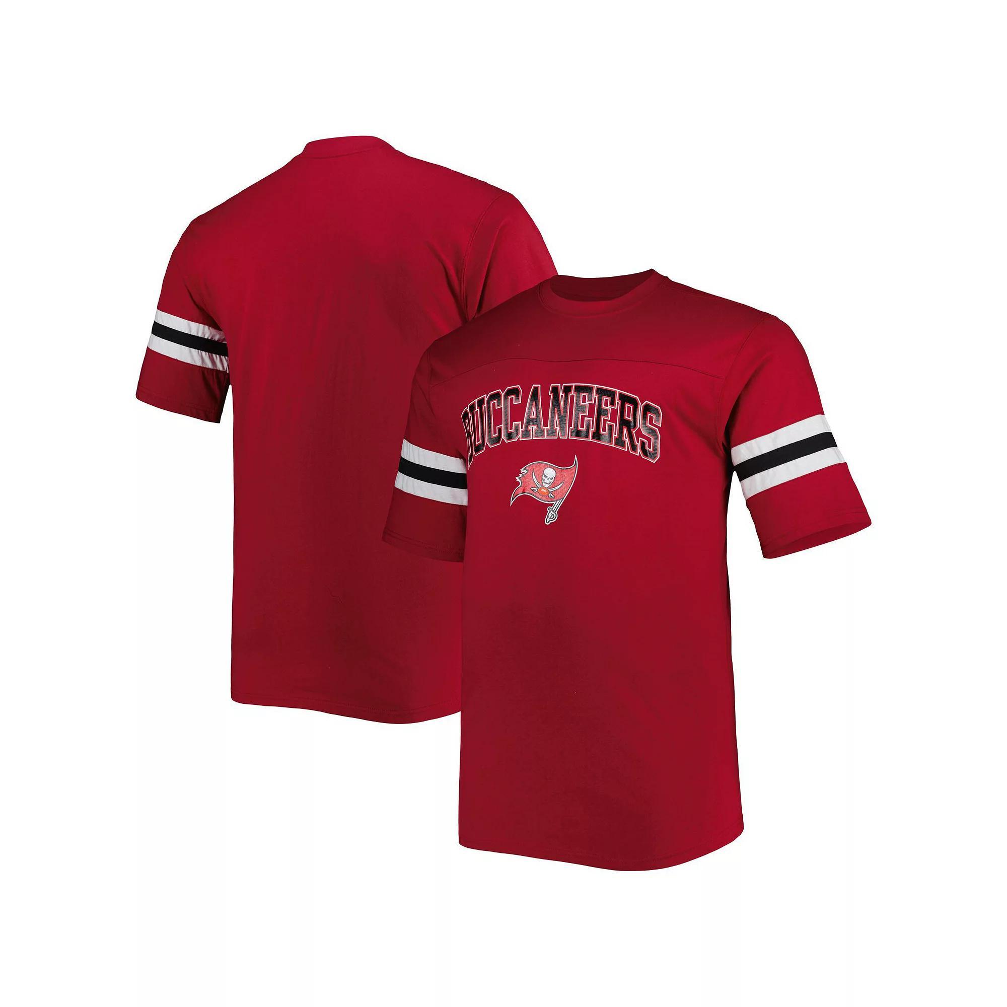 Mens Tampa Bay Buccaneers Big & Tall Arm Stripe T-Shirt Product Image