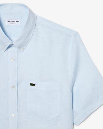 Short Sleeved Linen Shirt Product Image