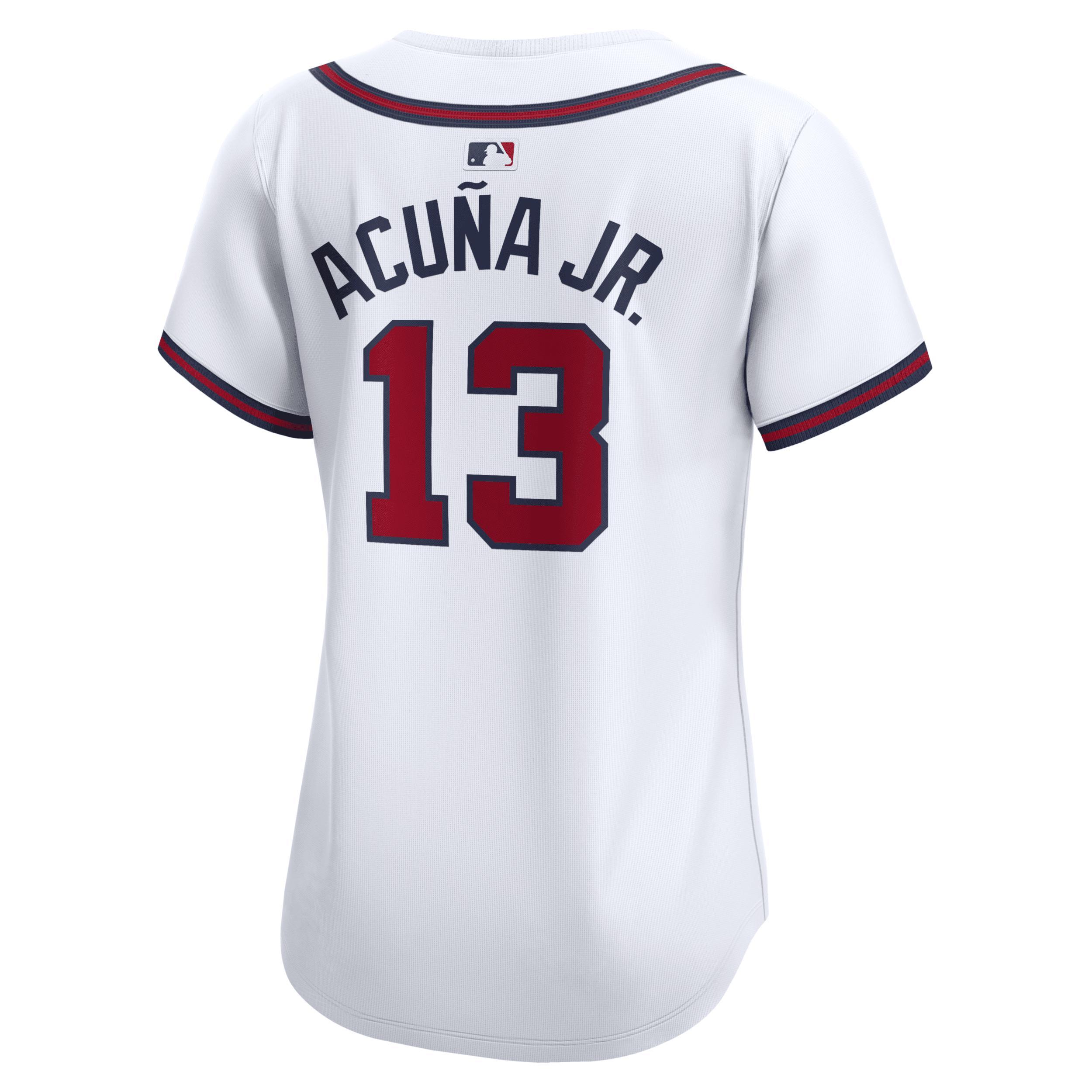 Women's Nike Ozzie Albies White Atlanta Braves Home Limited Player Jersey, Size: Small Product Image