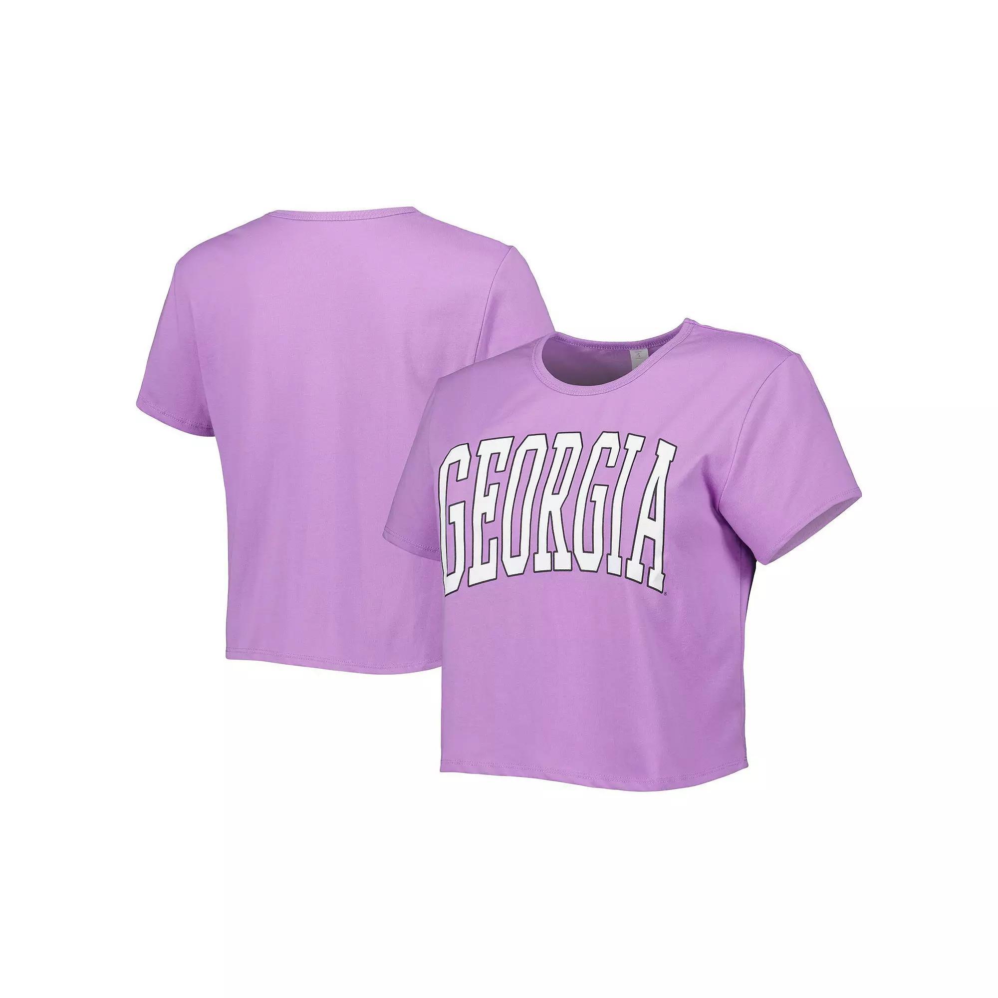 Women's ZooZatz Purple Georgia Bulldogs Core Fashion Cropped T-Shirt, Size: Small Product Image