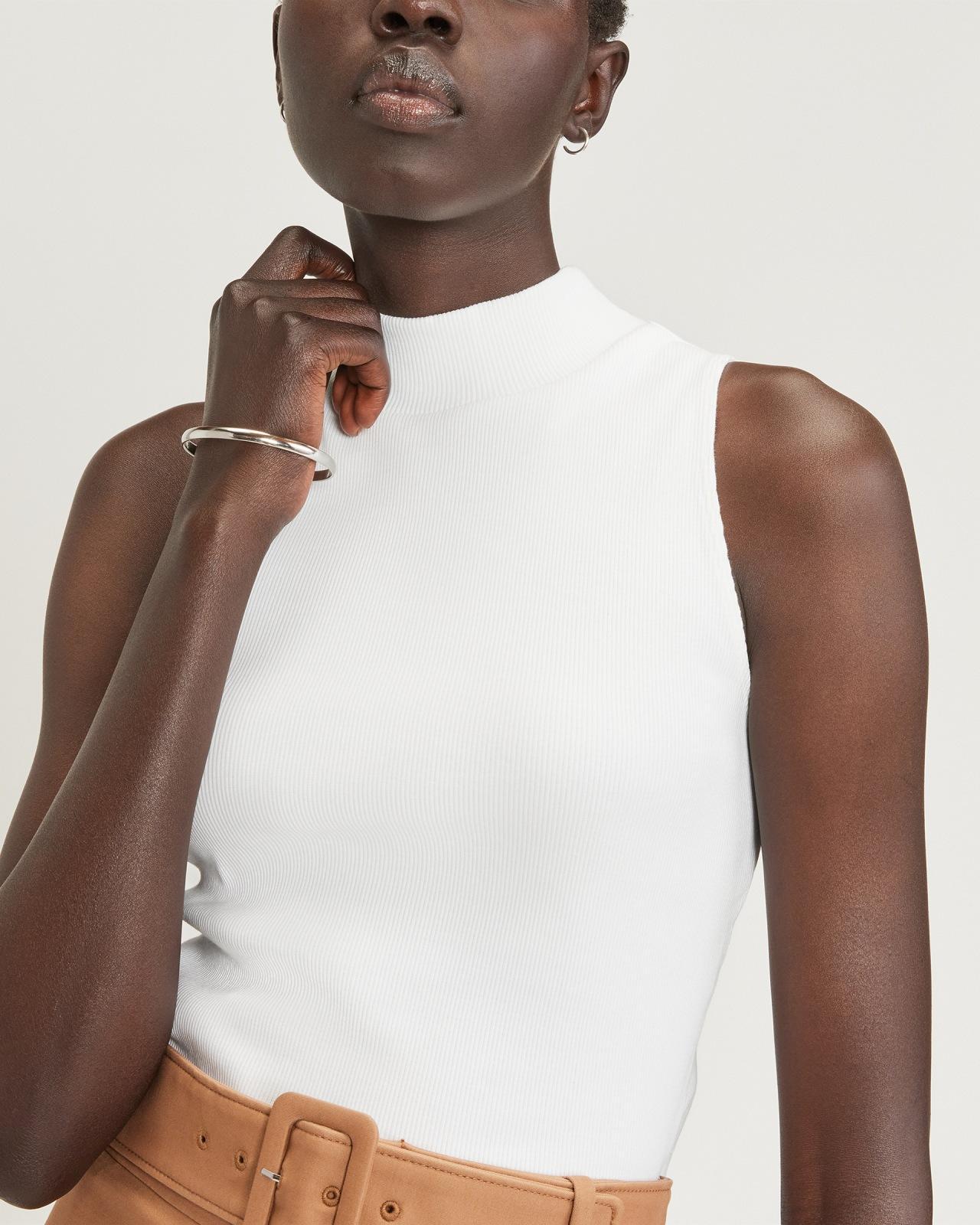 The Ribbed Mockneck Tank Product Image