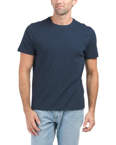 Short Sleeve Crew Neck Lux T-Shirt for Men | Cotton Product Image