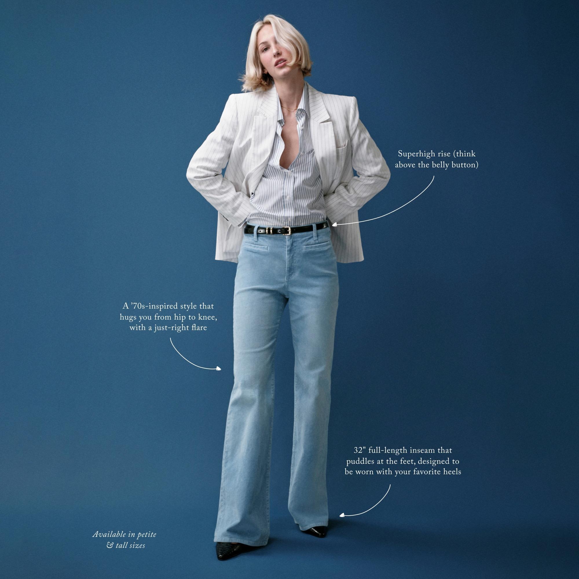 Vintage flare pant in corduroy Product Image
