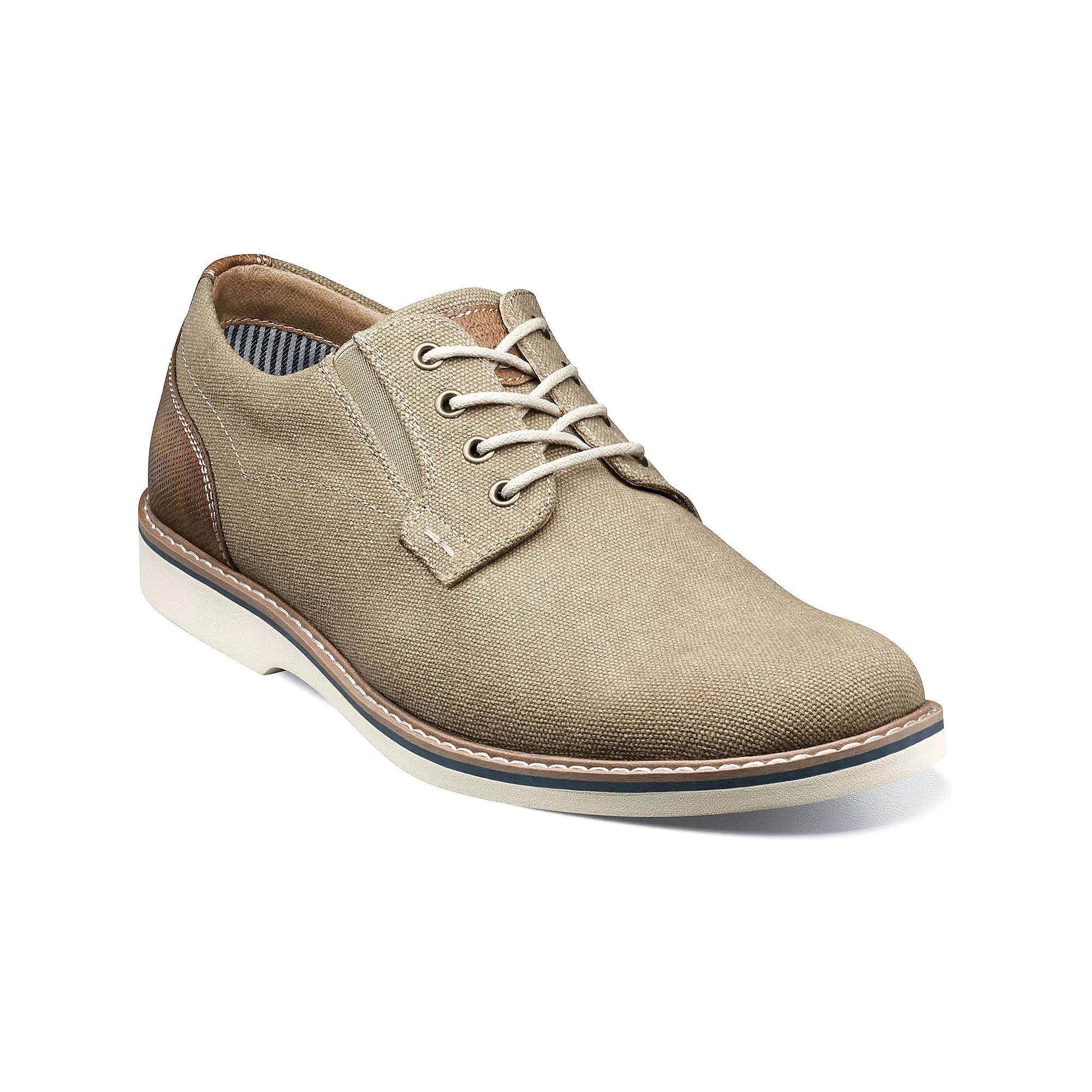 Nunn Bush® Barklay Men's Canvas Oxford Shoes, Size: 9, Green Light Blue Product Image