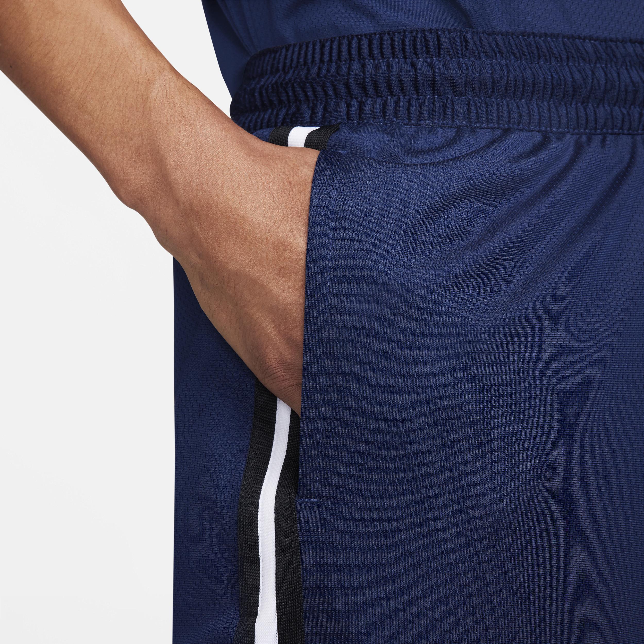 Nike Men's DNA Dri-FIT 8" Basketball Shorts in Blue/Midnight Navy Size Small 100% Polyester/Knit/Fiber Product Image