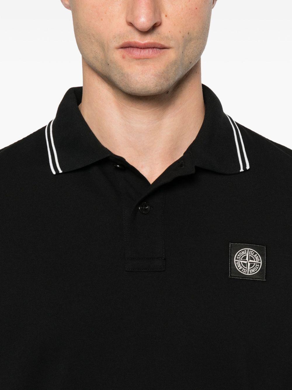 Compass-patch polo shirt Product Image