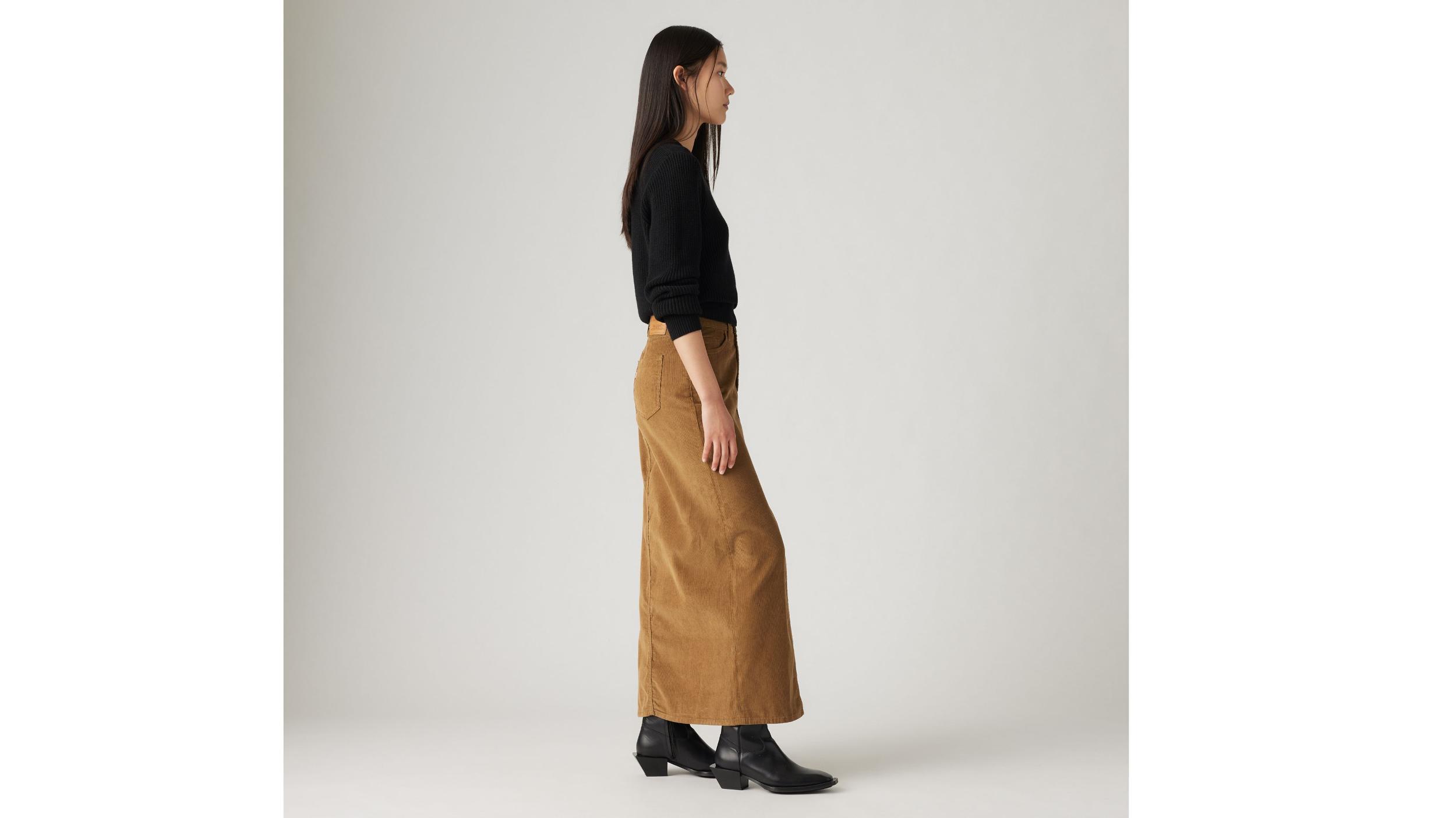 Ankle Column Corduroy Skirt Product Image