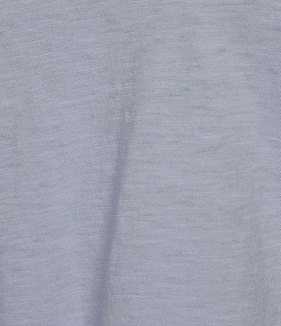 Eileen Fisher Plus Easy Organic Cotton Jersey Knit V-Neck Short Sleeve Tee Product Image