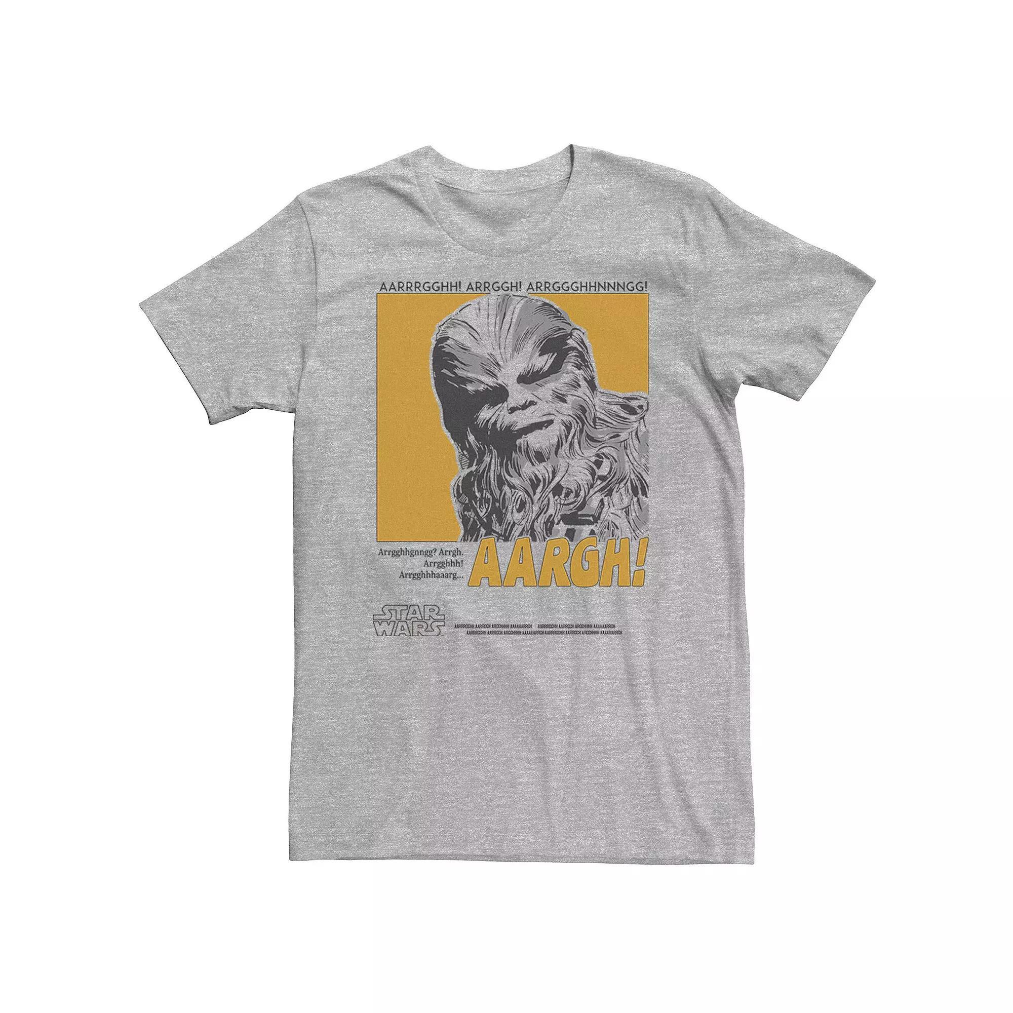 Men's Star Wars Chewbacca Pop Poster Tee, Size: Small, Athletic Grey Product Image