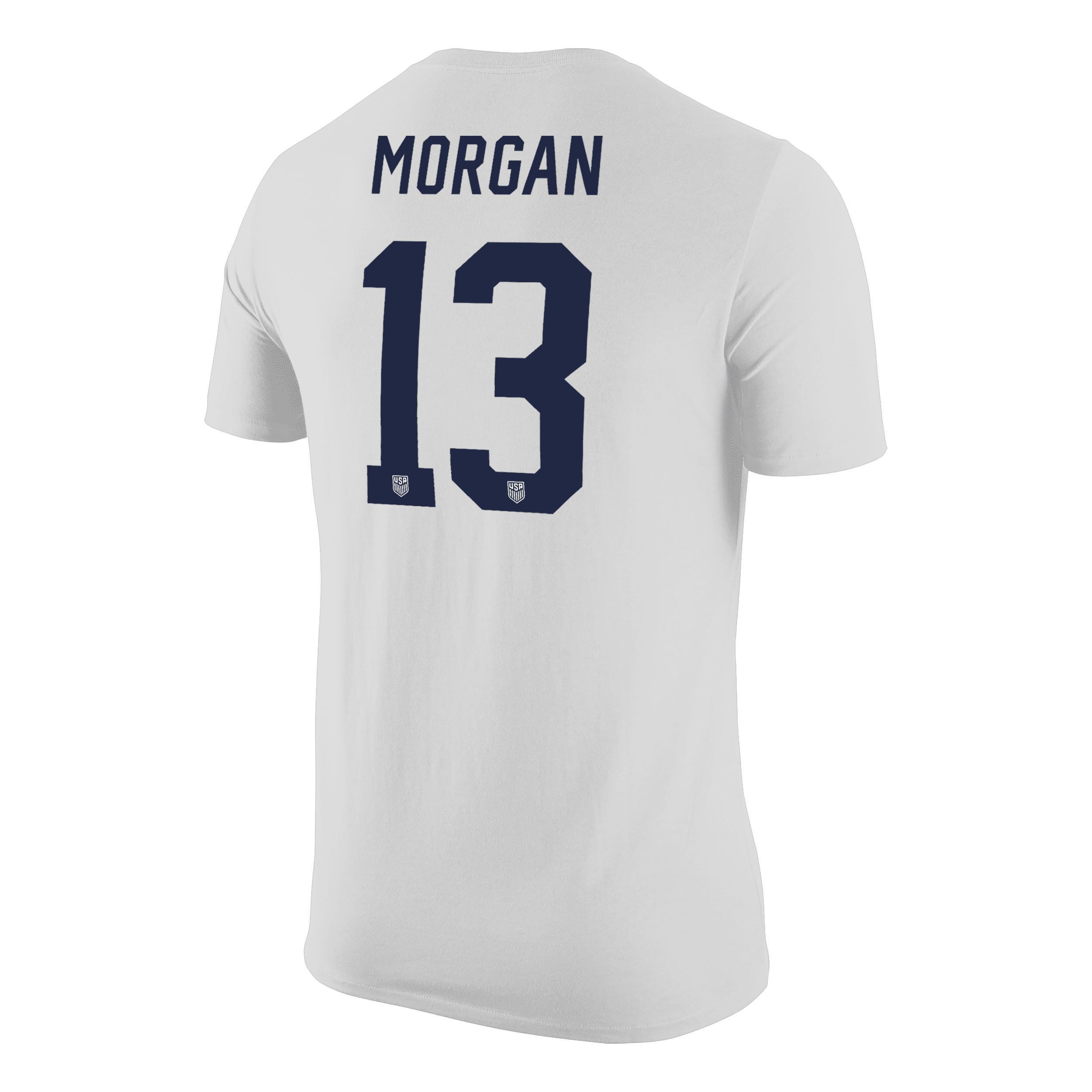 Alex Morgan USWNT Men's Nike Soccer T-Shirt Product Image