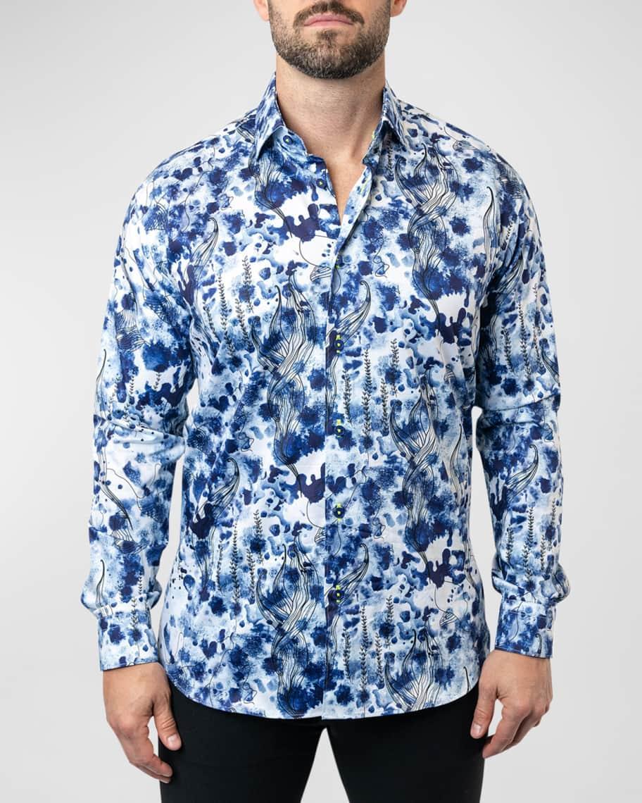 Mens Fibonacci Atlantis Dress Shirt Product Image