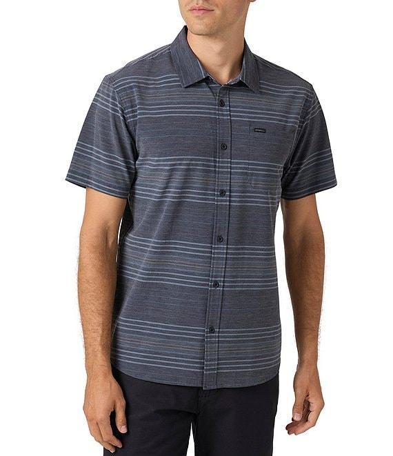 O'Neill TRVLR UPF Traverse Standard Fit Short Sleeve Striped Woven Shirt Product Image