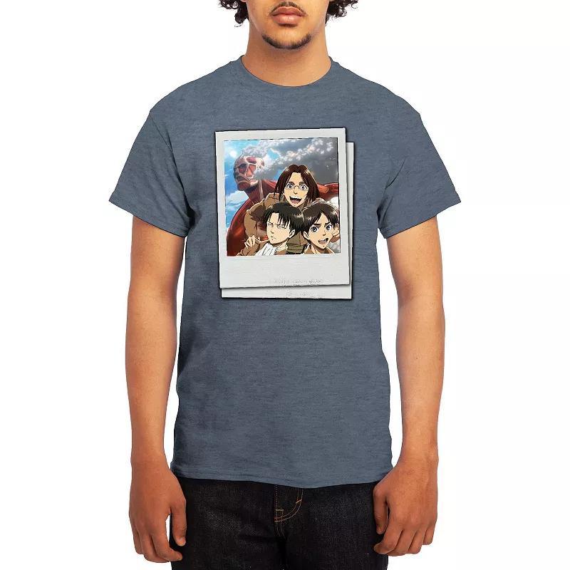 Men's Attack on Titan Group Instant Photo Tee, Boy's, Size: Large, Red Product Image