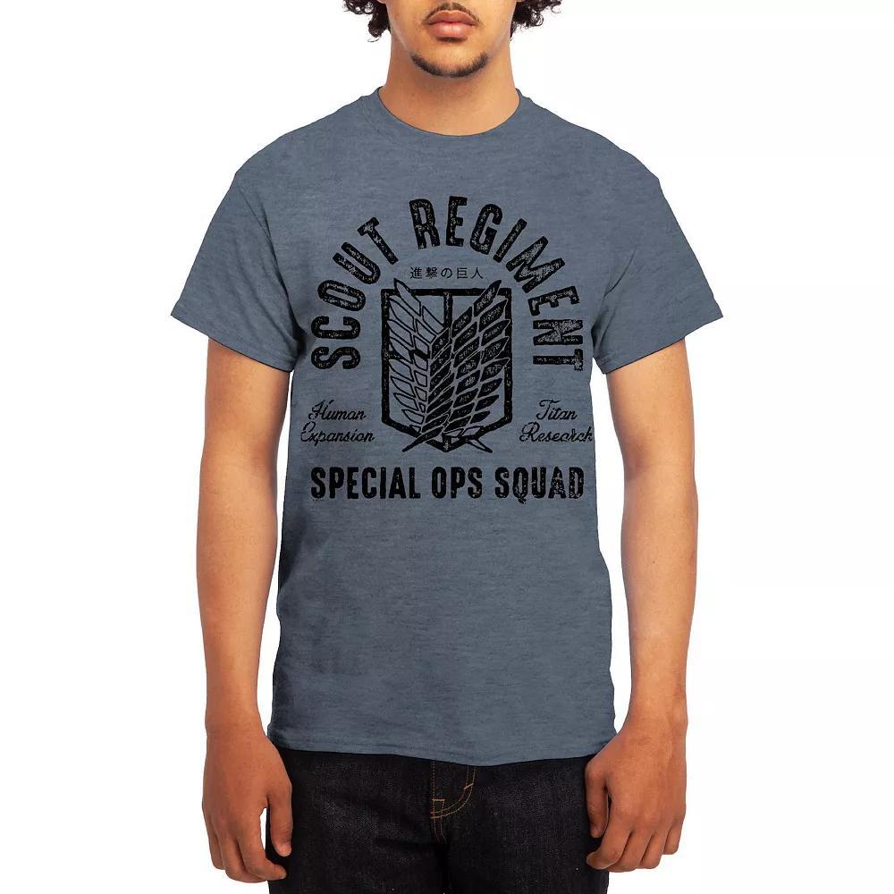 Men's Attack on Titan Eren & Titan Tee, Size: Medium, Red Product Image